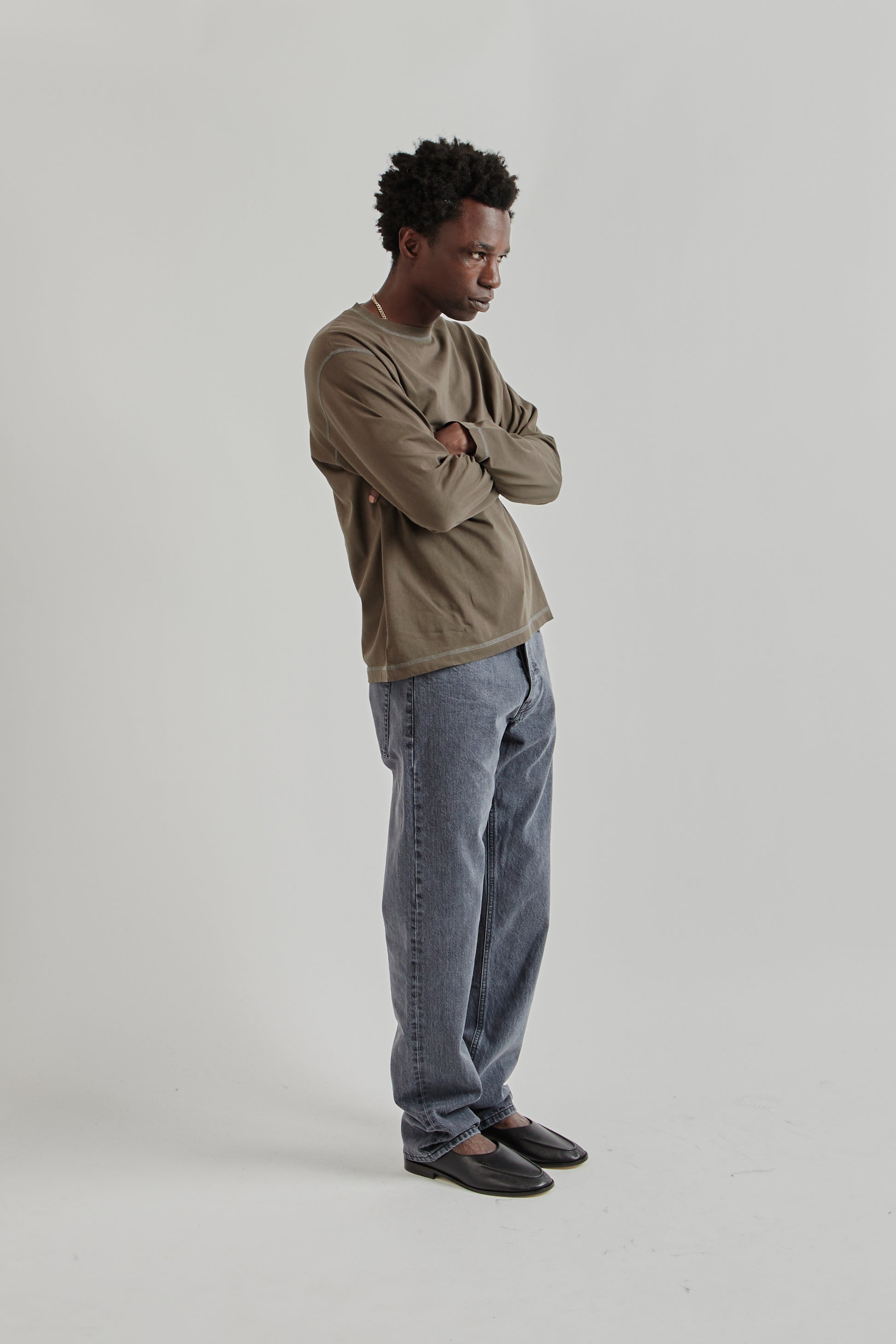 Another Aspect FW25 Another TShirt 3.0 Brown Navy 12