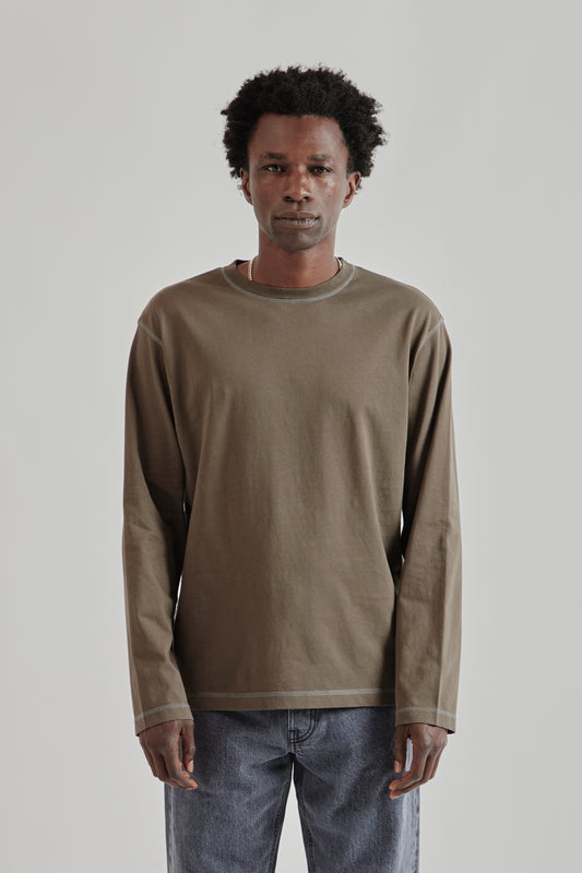 Another Aspect FW25 Another TShirt 3.0 Brown Navy 2