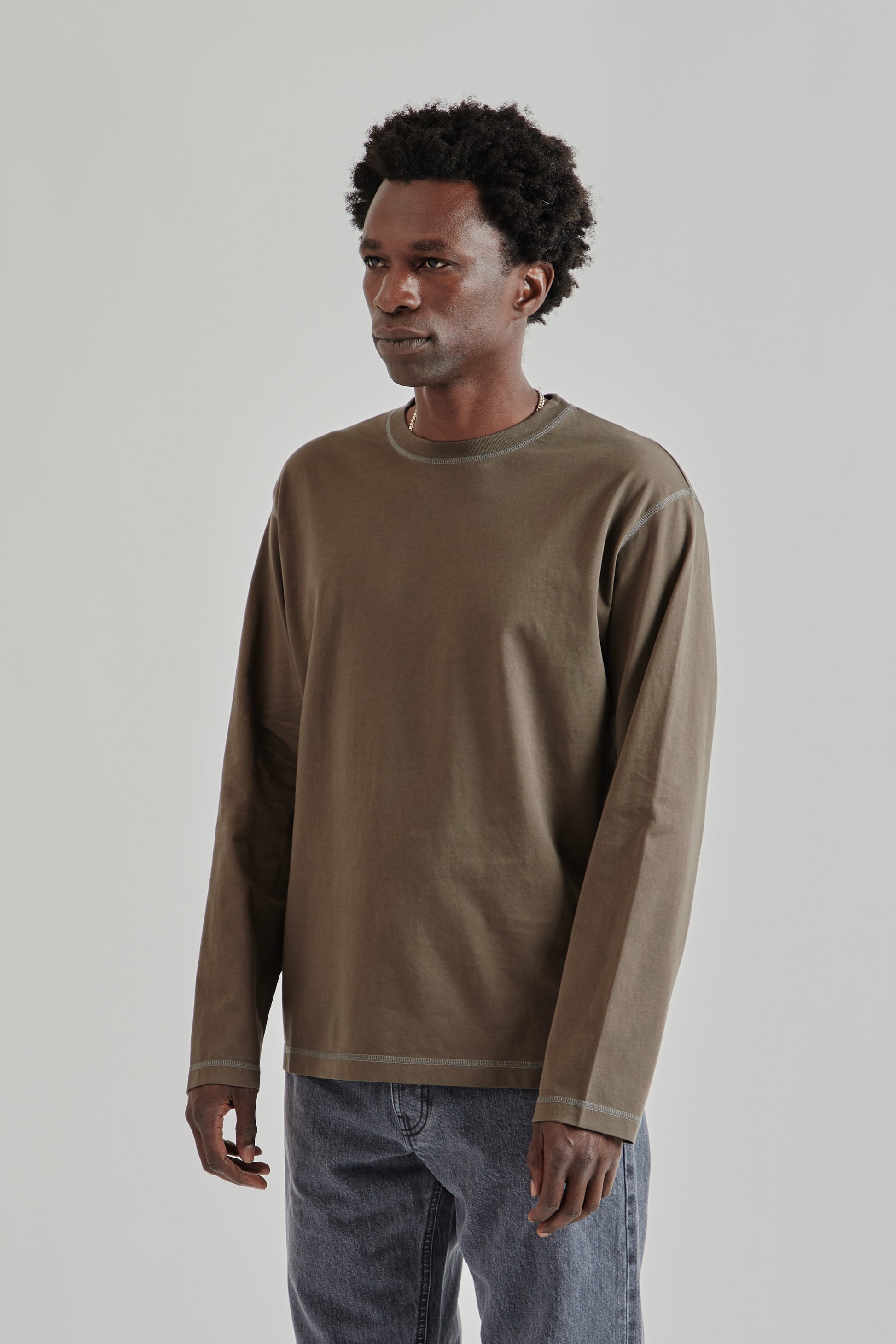 Another Aspect FW25 Another TShirt 3.0 Brown Navy 3
