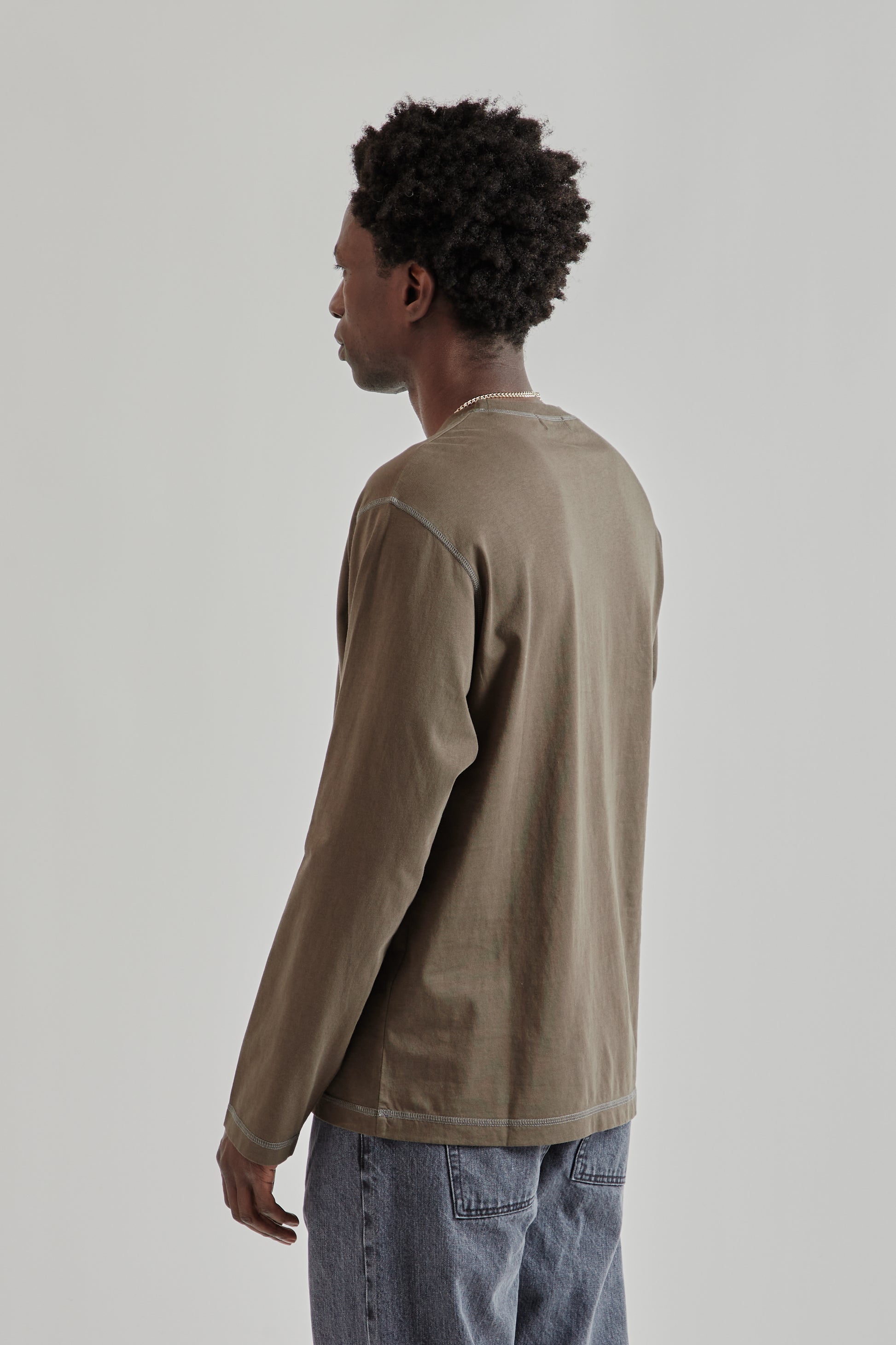 Another Aspect FW25 Another TShirt 3.0 Brown Navy 4
