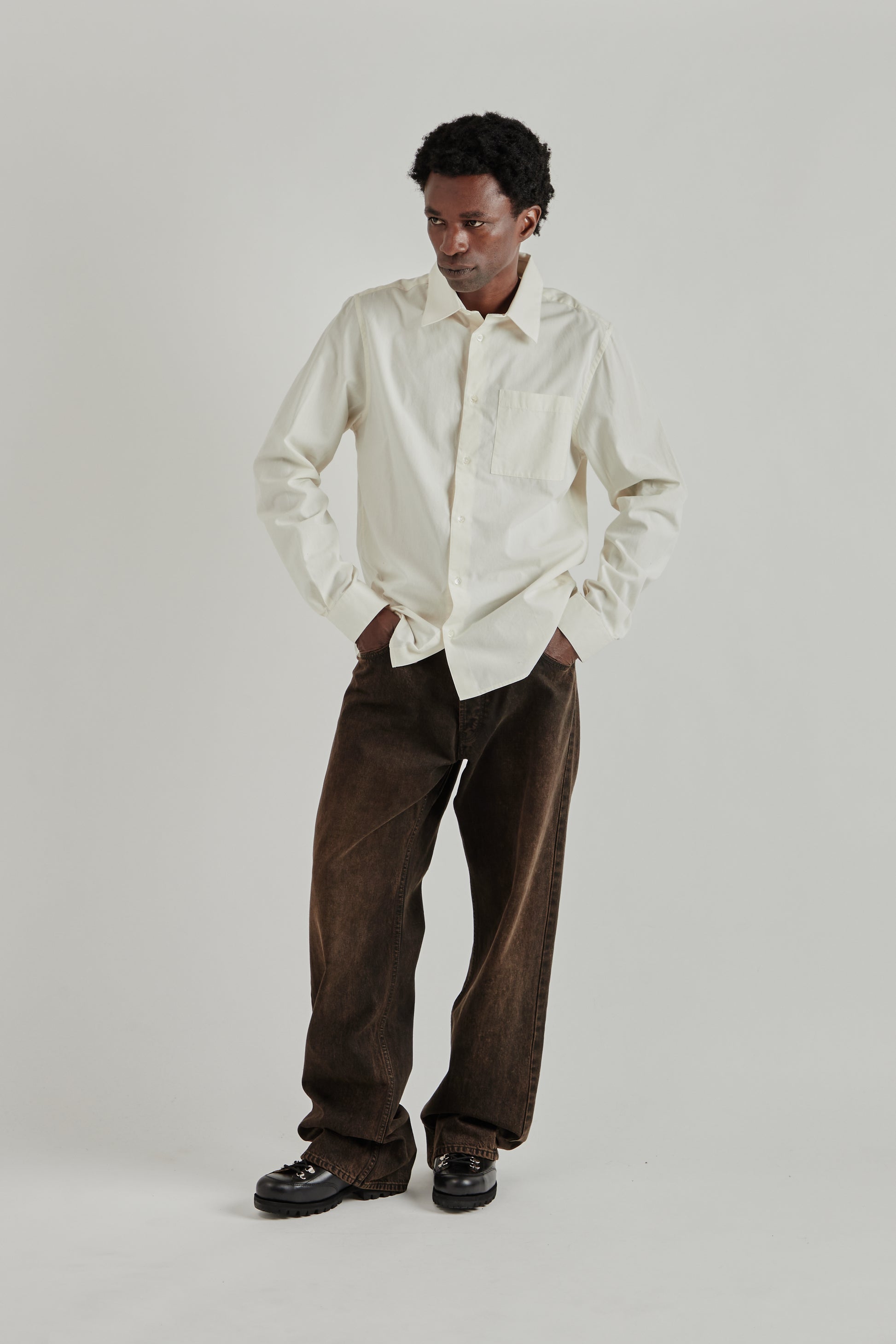 Another Aspect FW26 Another Shirt 3.0 Wimbledon White0468