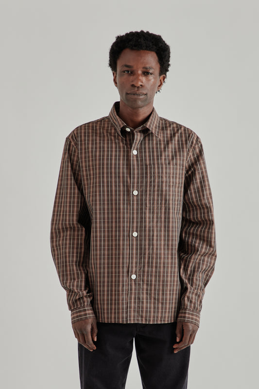 Another Aspect FW26 Another Shirt 4.0 Brown Check0728