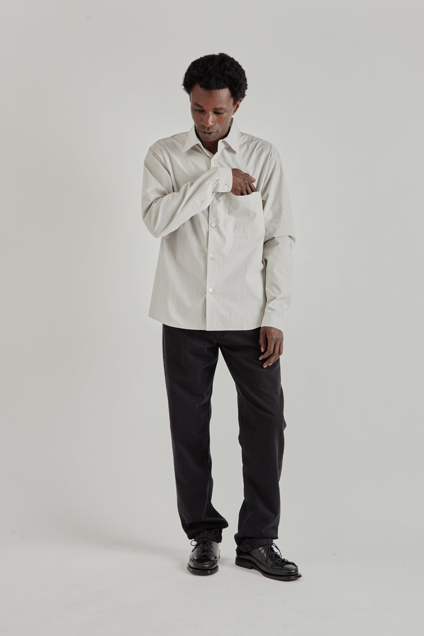 Another Shirt 4.0 JPN - Light Grey Stripe