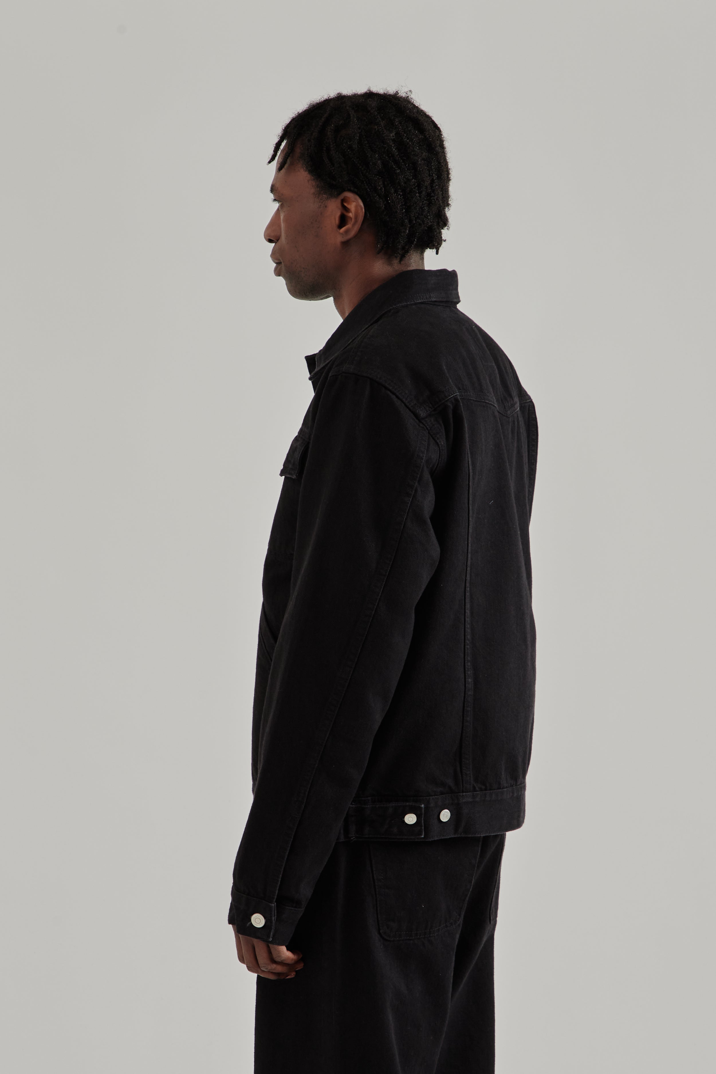 Another Aspect Another Denim Jacket 2.0 - Black | Wallace