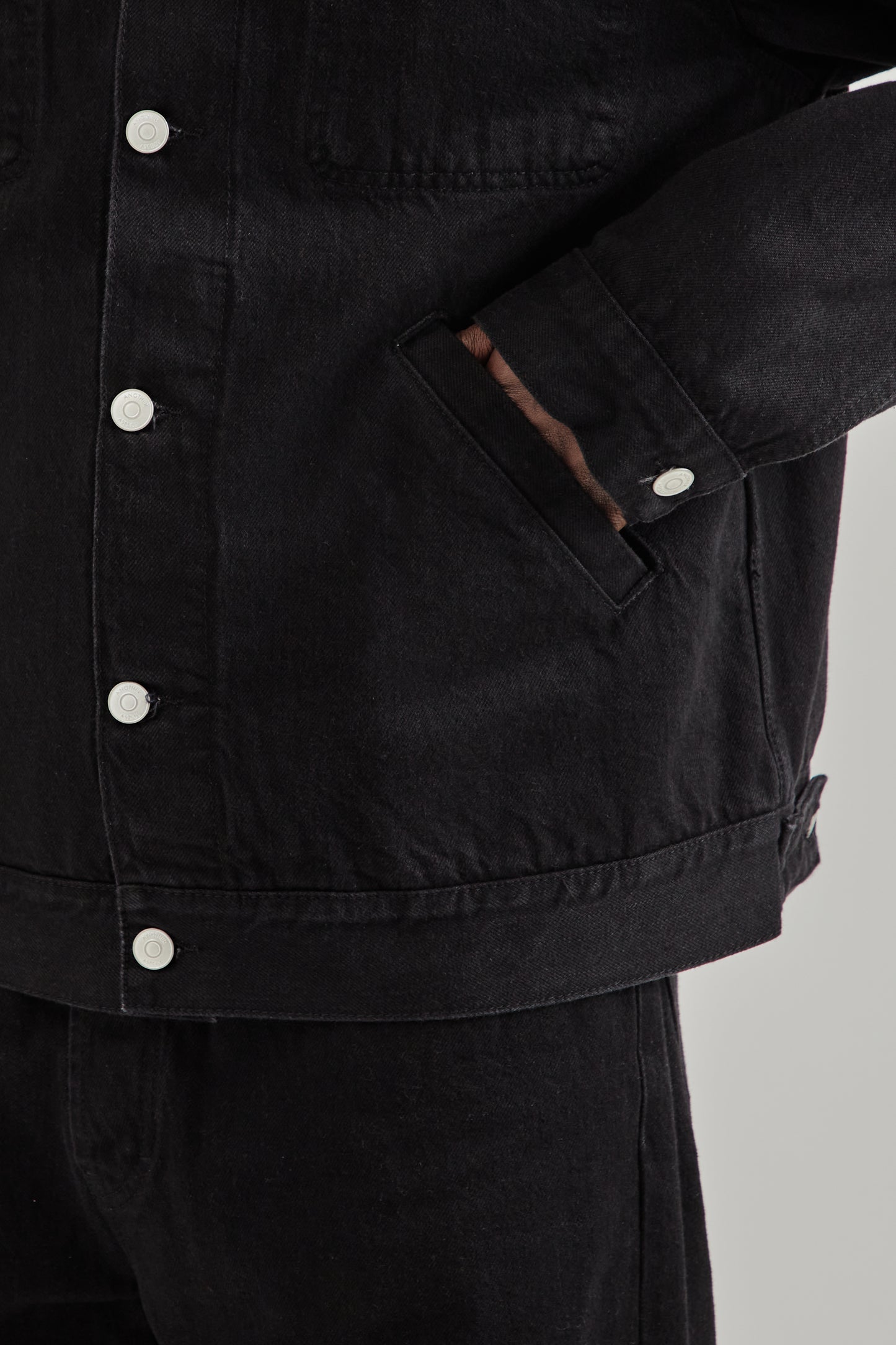 Another Aspect SS26 Another Denim Jacket 2.0 Black1418