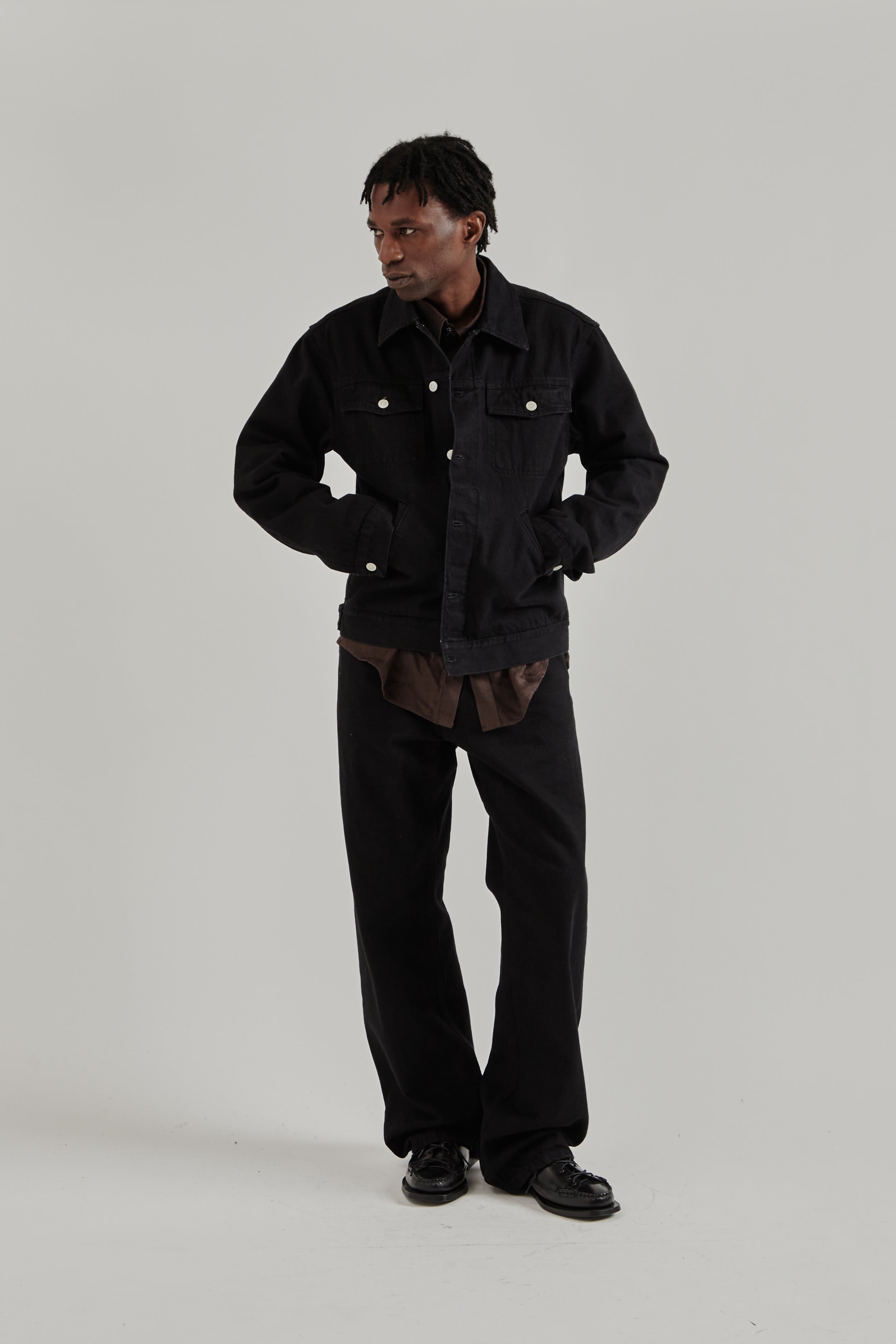 Another Aspect Another Denim Jacket 2.0 - Black | Wallace