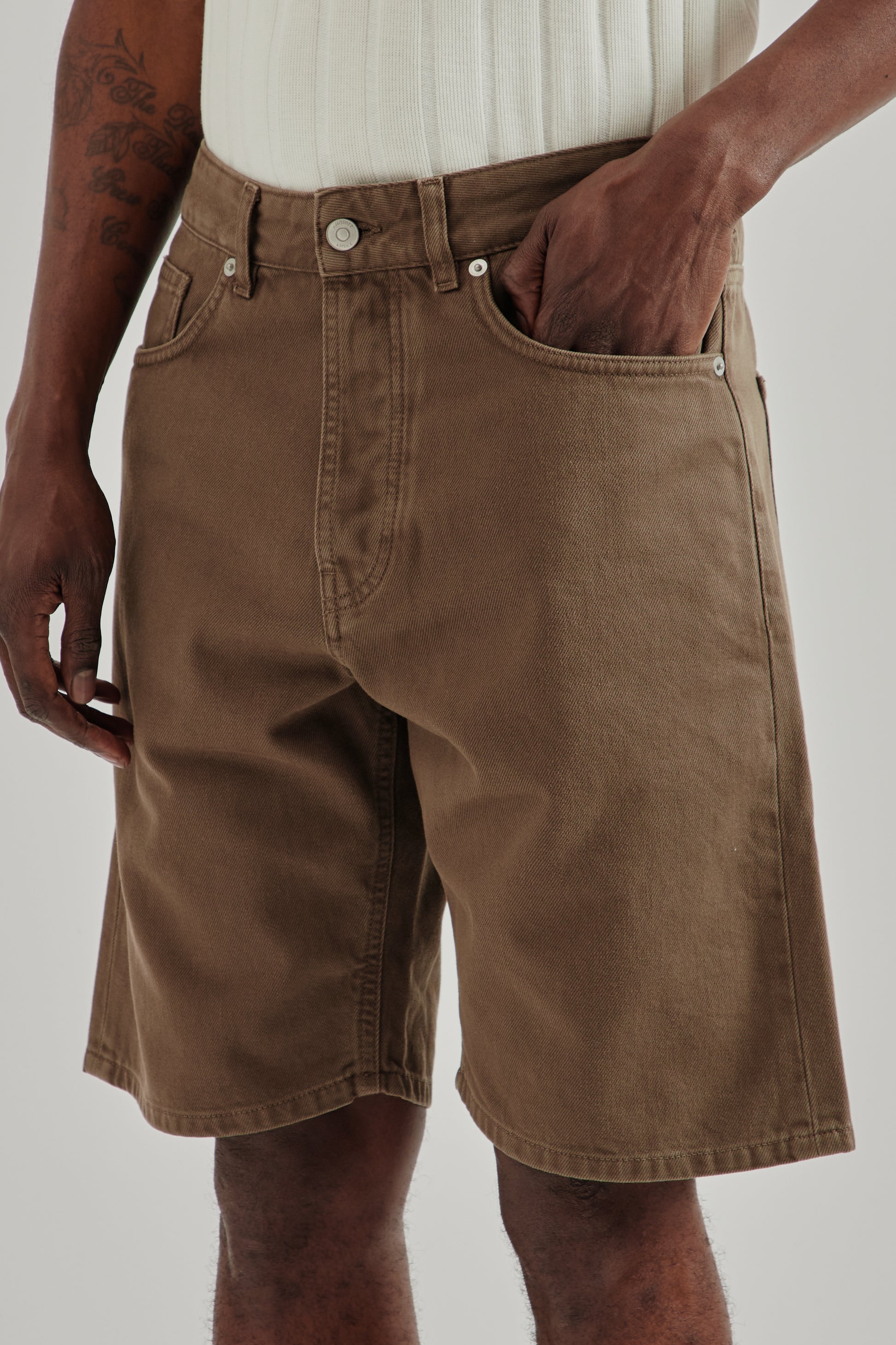 Another Aspect SS26 Another Denim Shorts 1.0 Brown1277
