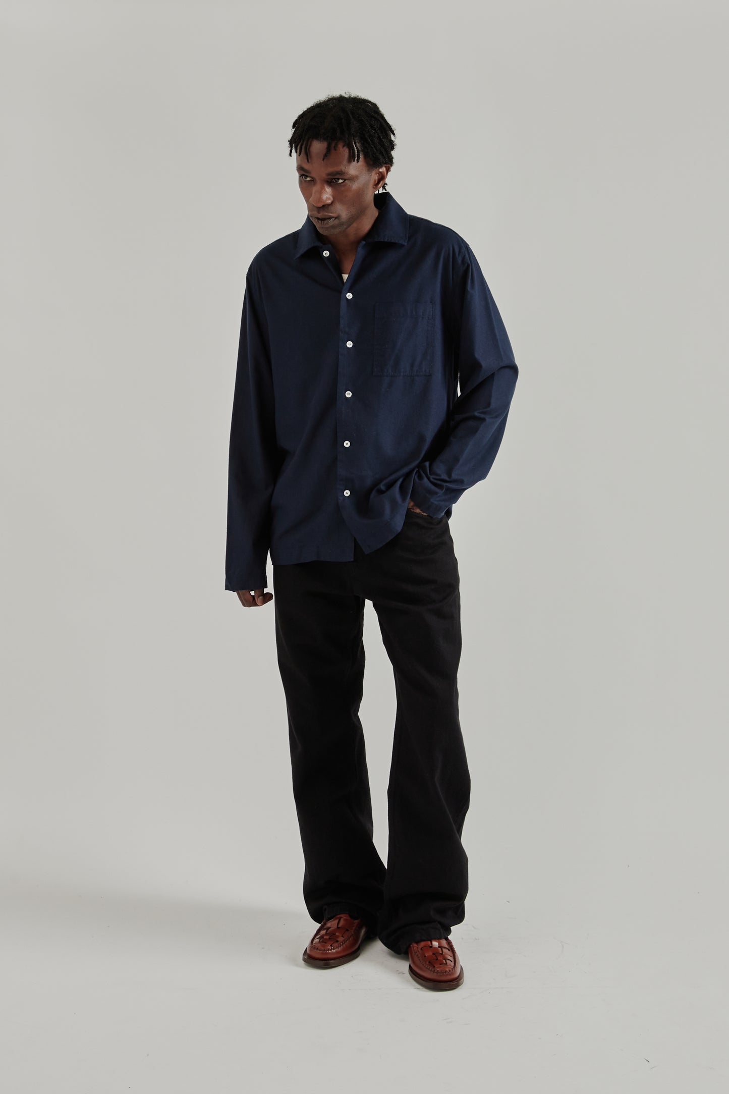 Another Aspect SS26 Another Shirt 2.1 Night Sky Navy1180