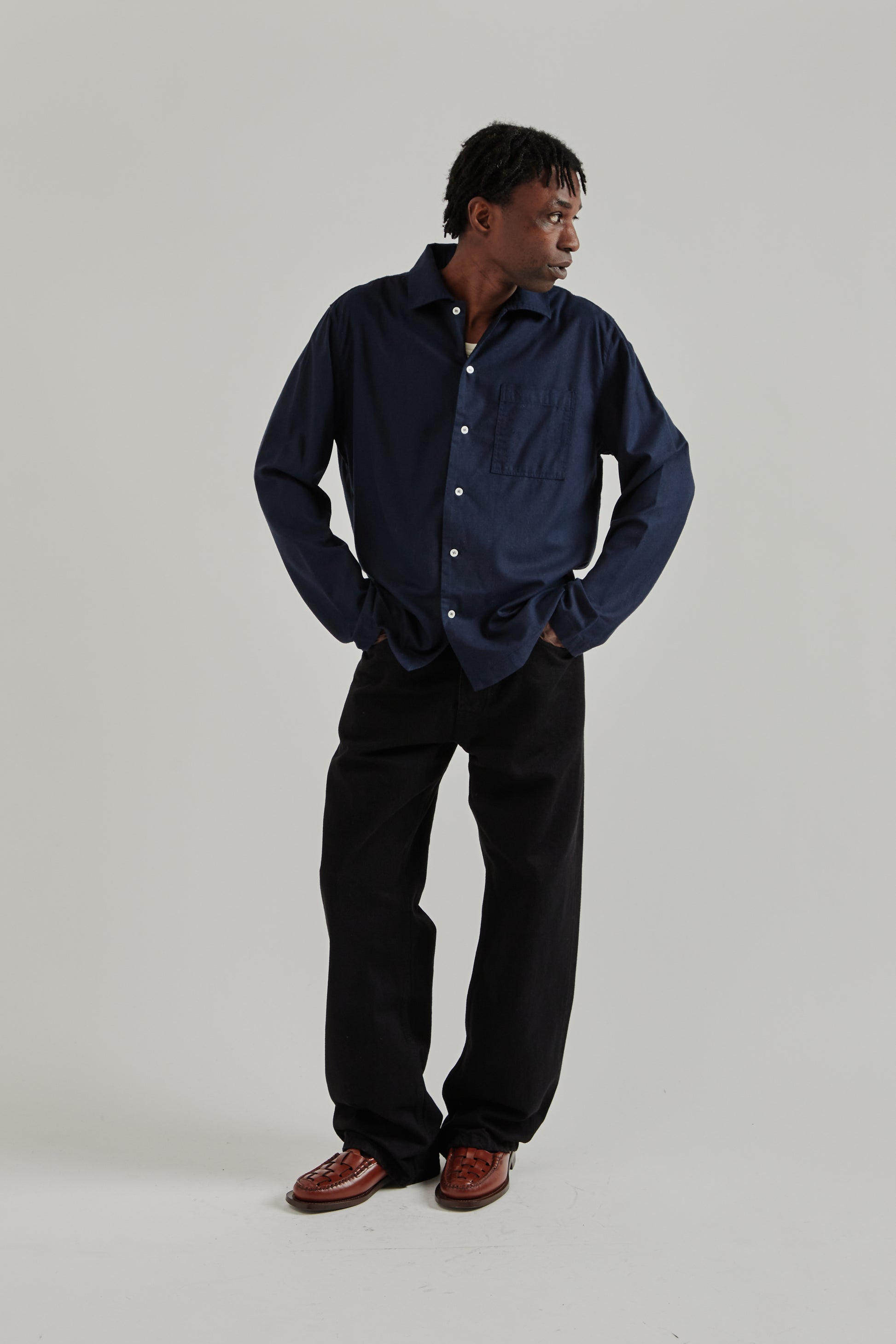 Another Aspect SS26 Another Shirt 2.1 Night Sky Navy1184