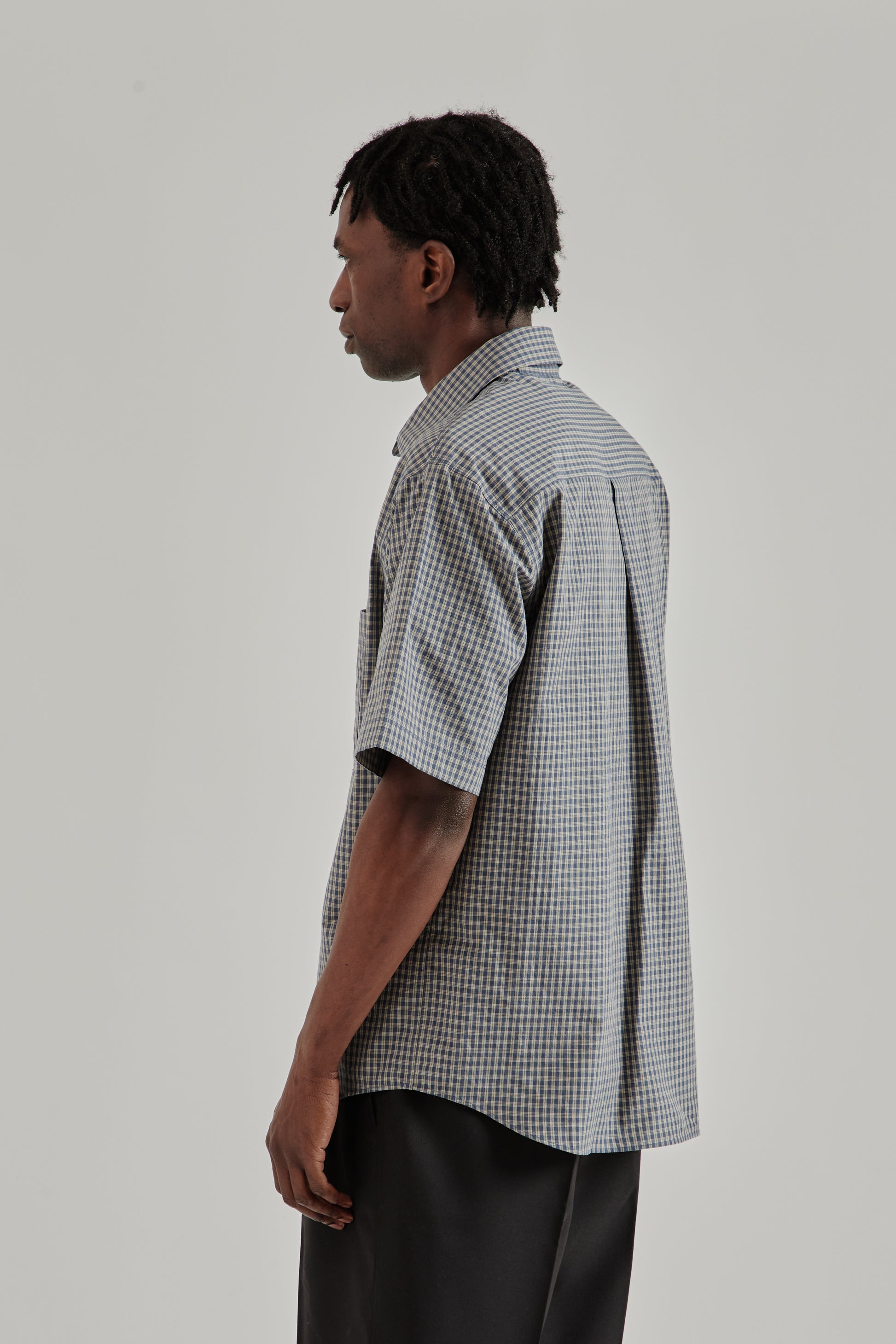 Another Aspect SS26 Another Shirt 4.1 JPN Blue Check1039