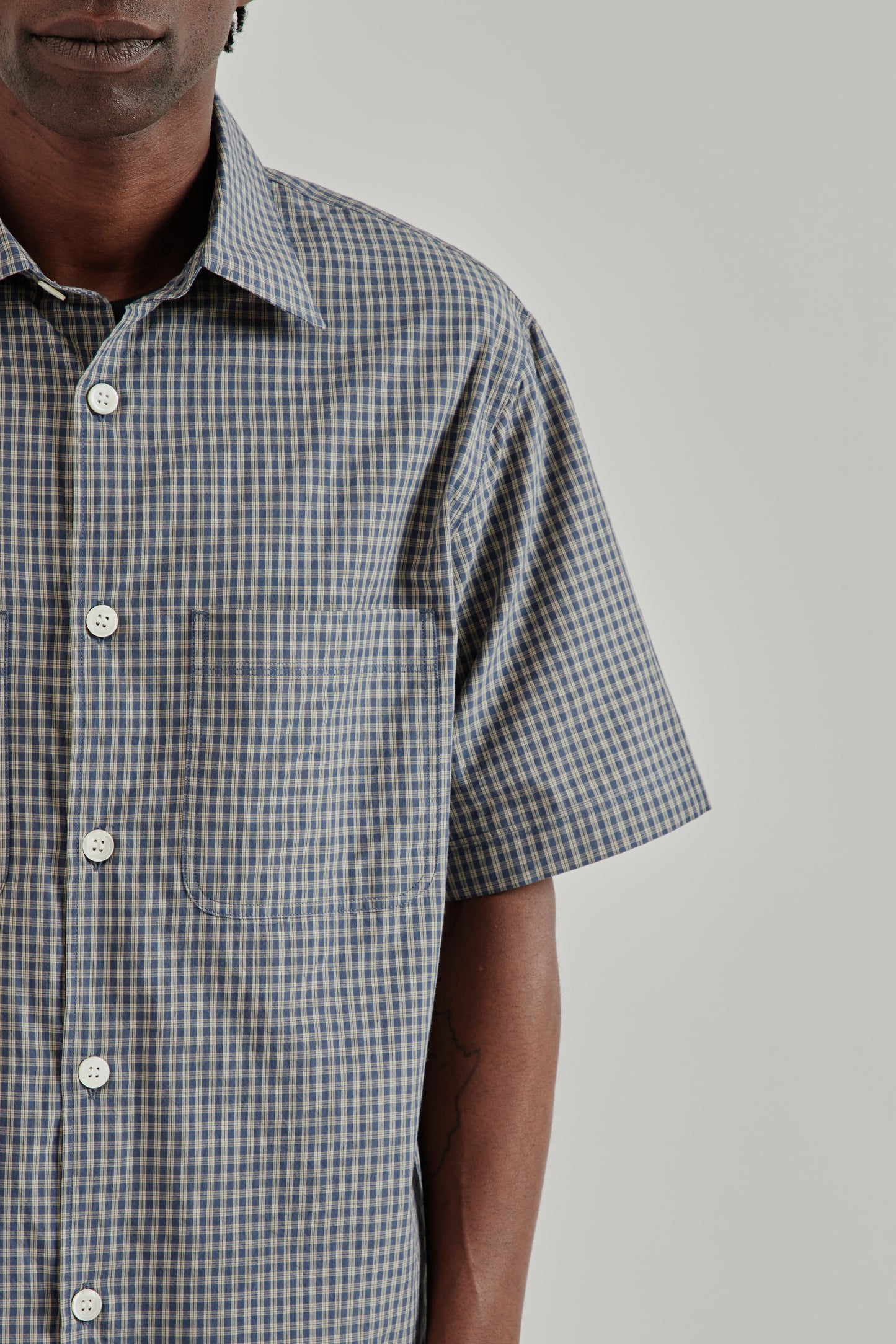 Another Aspect SS26 Another Shirt 4.1 JPN Blue Check1045