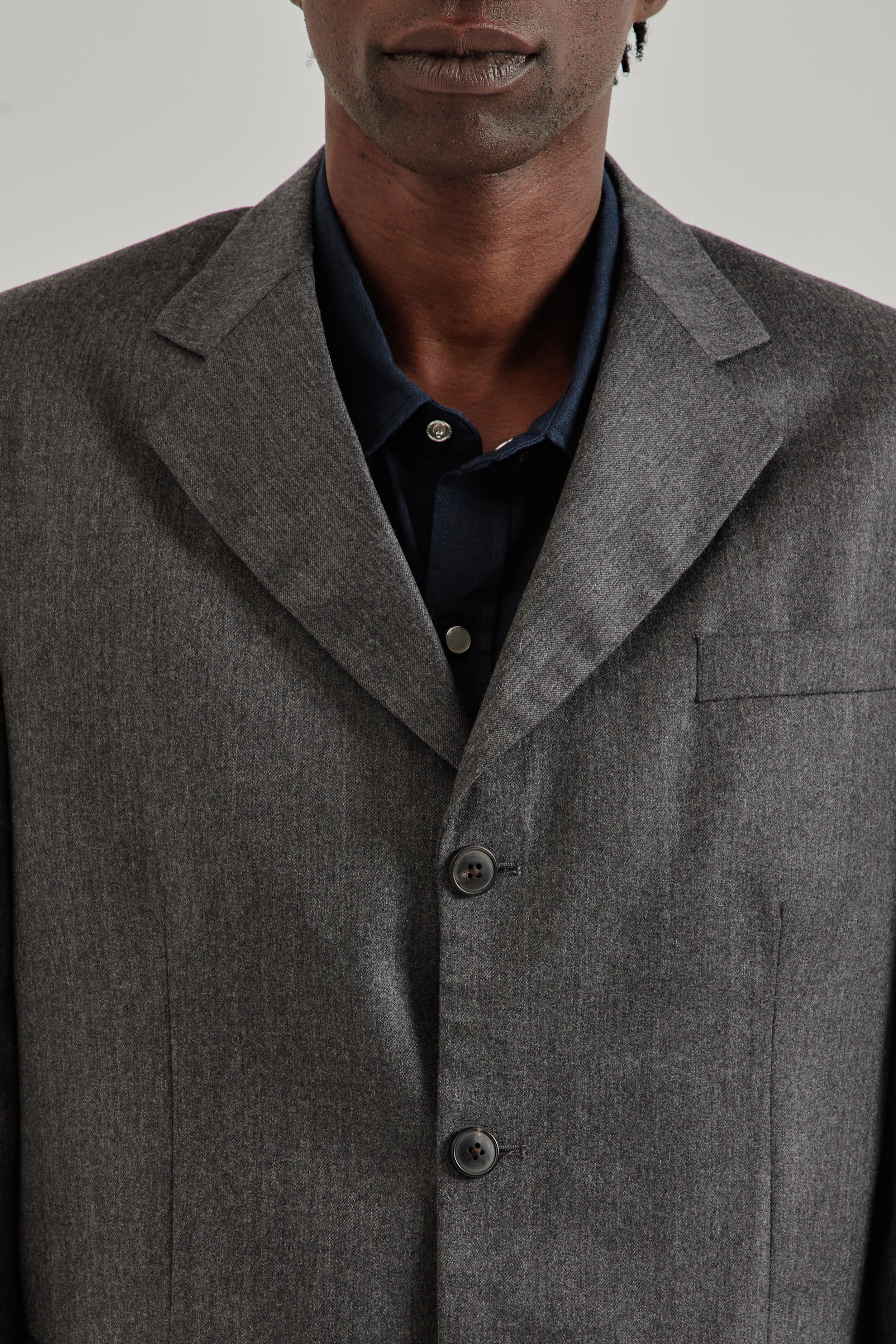 もものすけDeuxieme Classe Peters suitジャケット HERITAGE CLOTH 無地 サキソニー ジャケット(セットアップ対応