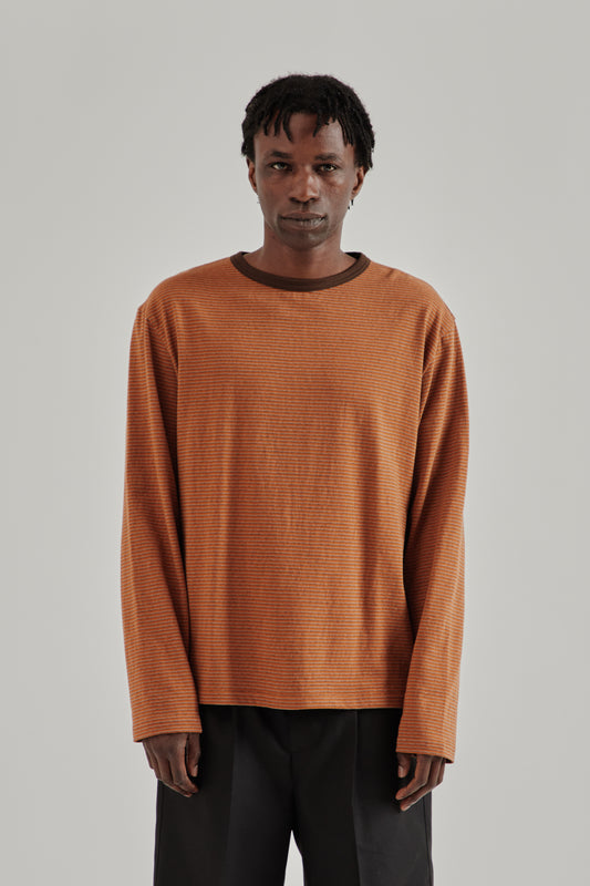 Another Aspect SS26 Another T-Shirt 3.0 JPN Rust Stripe0964