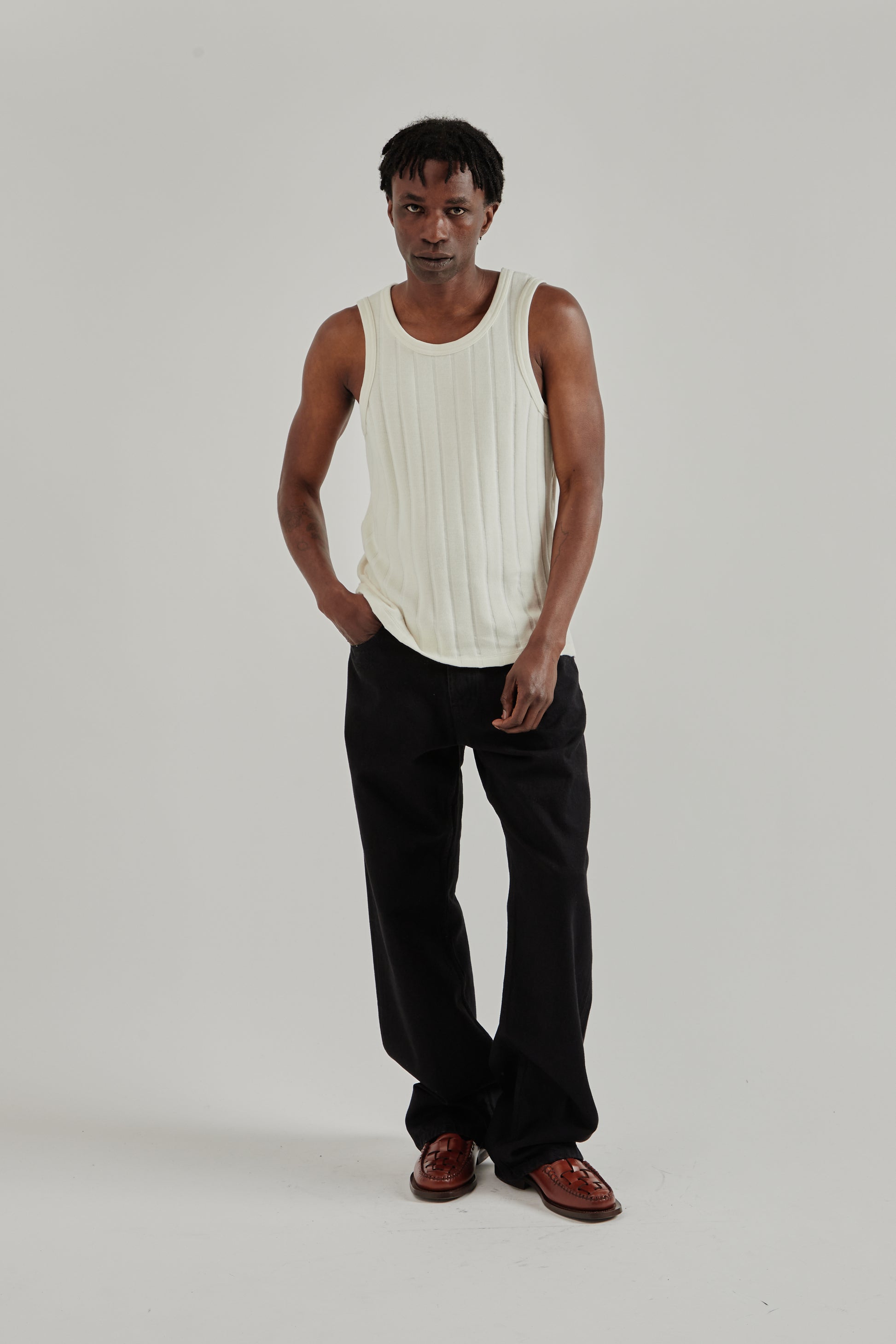 Another Aspect SS26 Another Tank Top 1.0 Antique White1087
