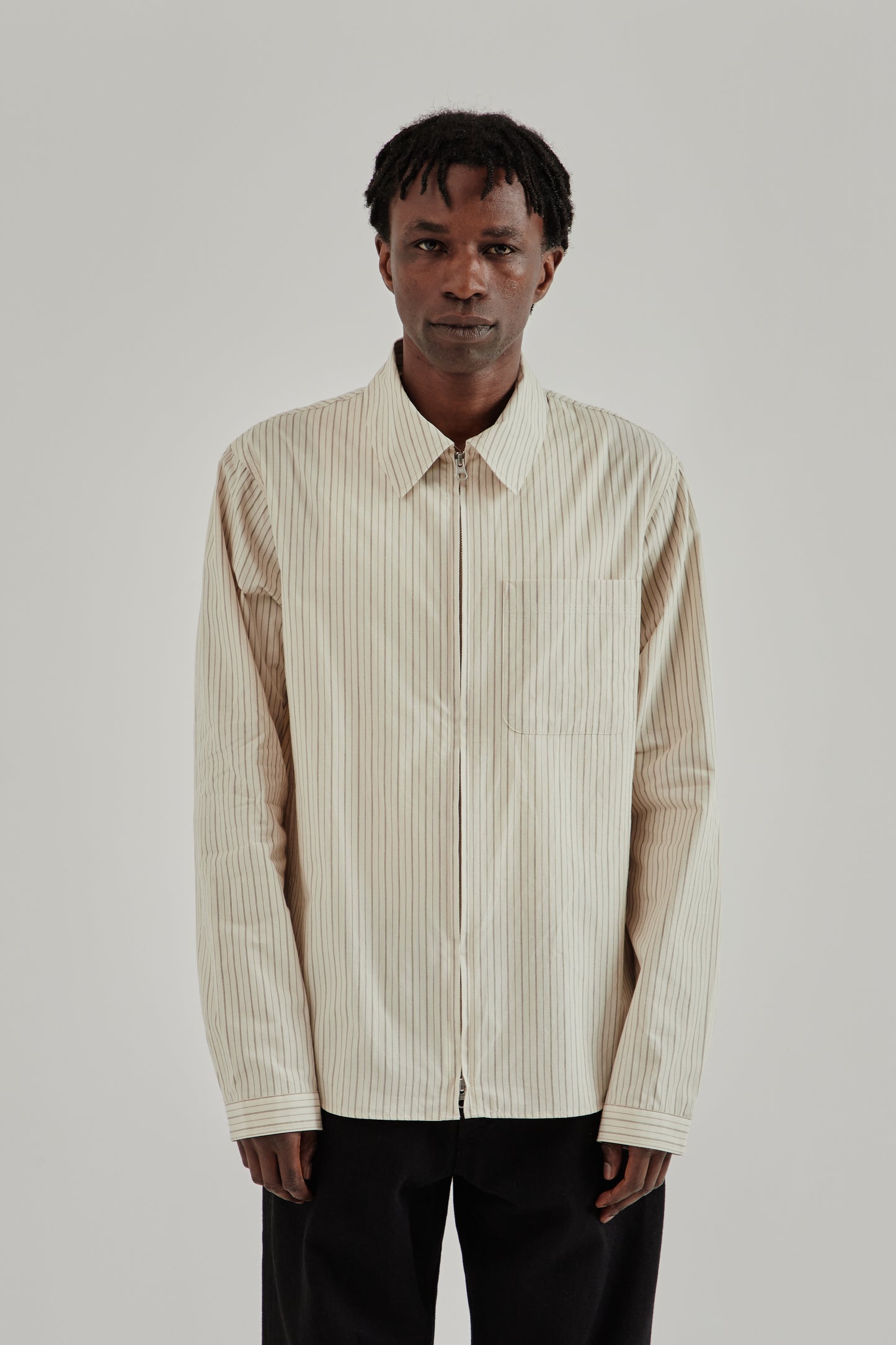 Another Aspect SS26 Another Zip Shirt 1.0 JPN Cream1117
