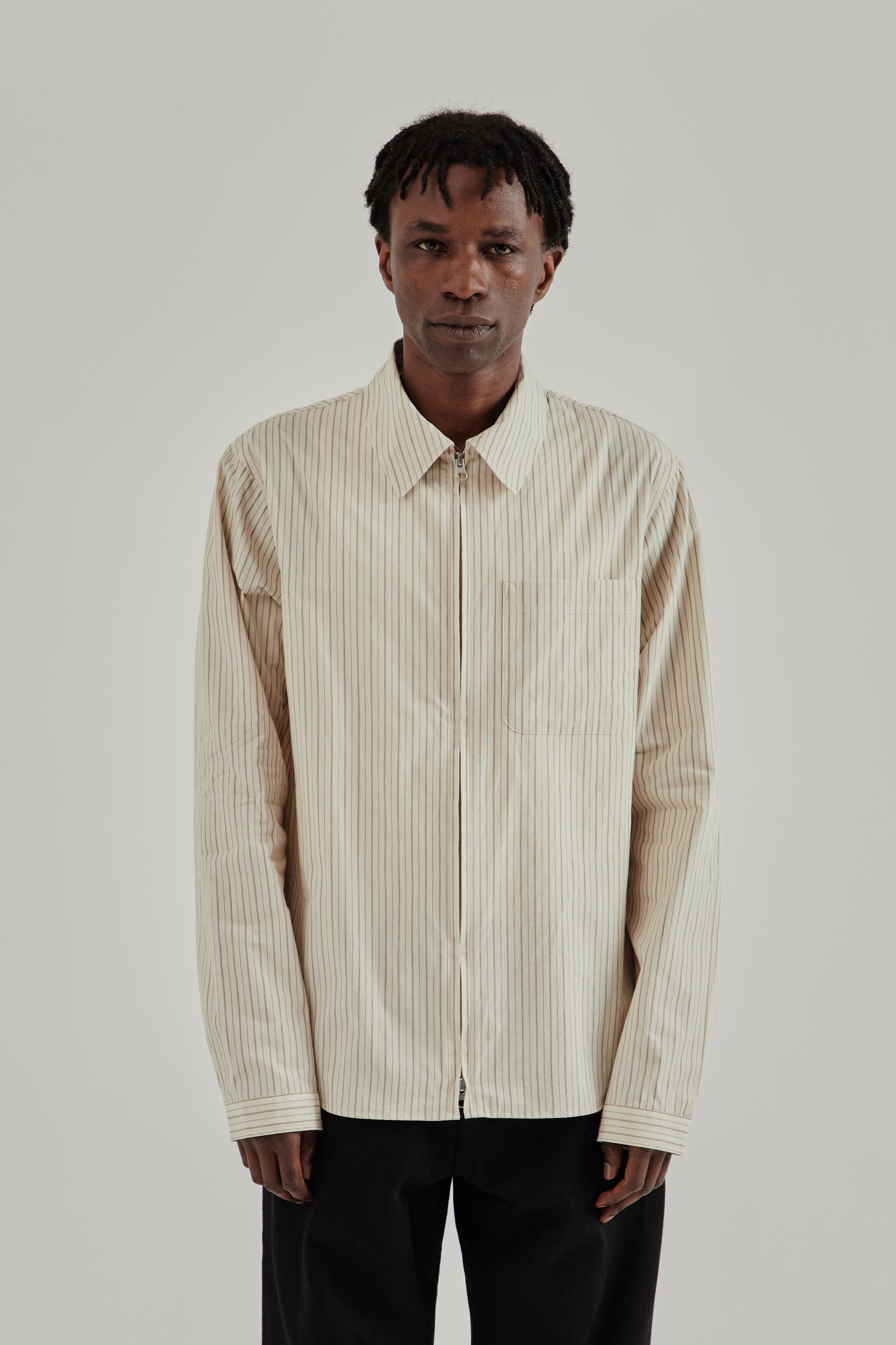 Another Aspect SS26 Another Zip Shirt 1.0 JPN Cream1117