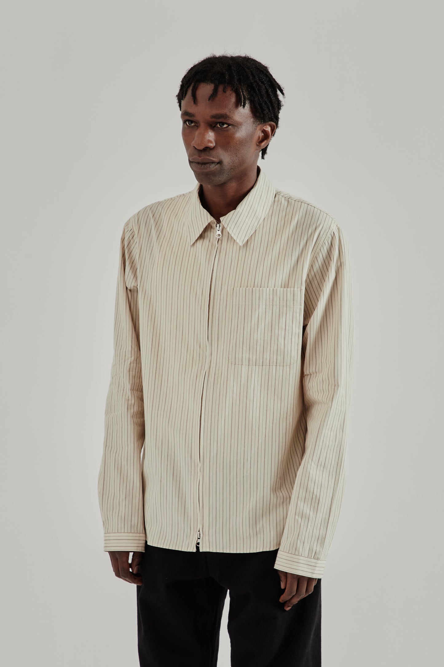 Another Aspect SS26 Another Zip Shirt 1.0 JPN Cream1119