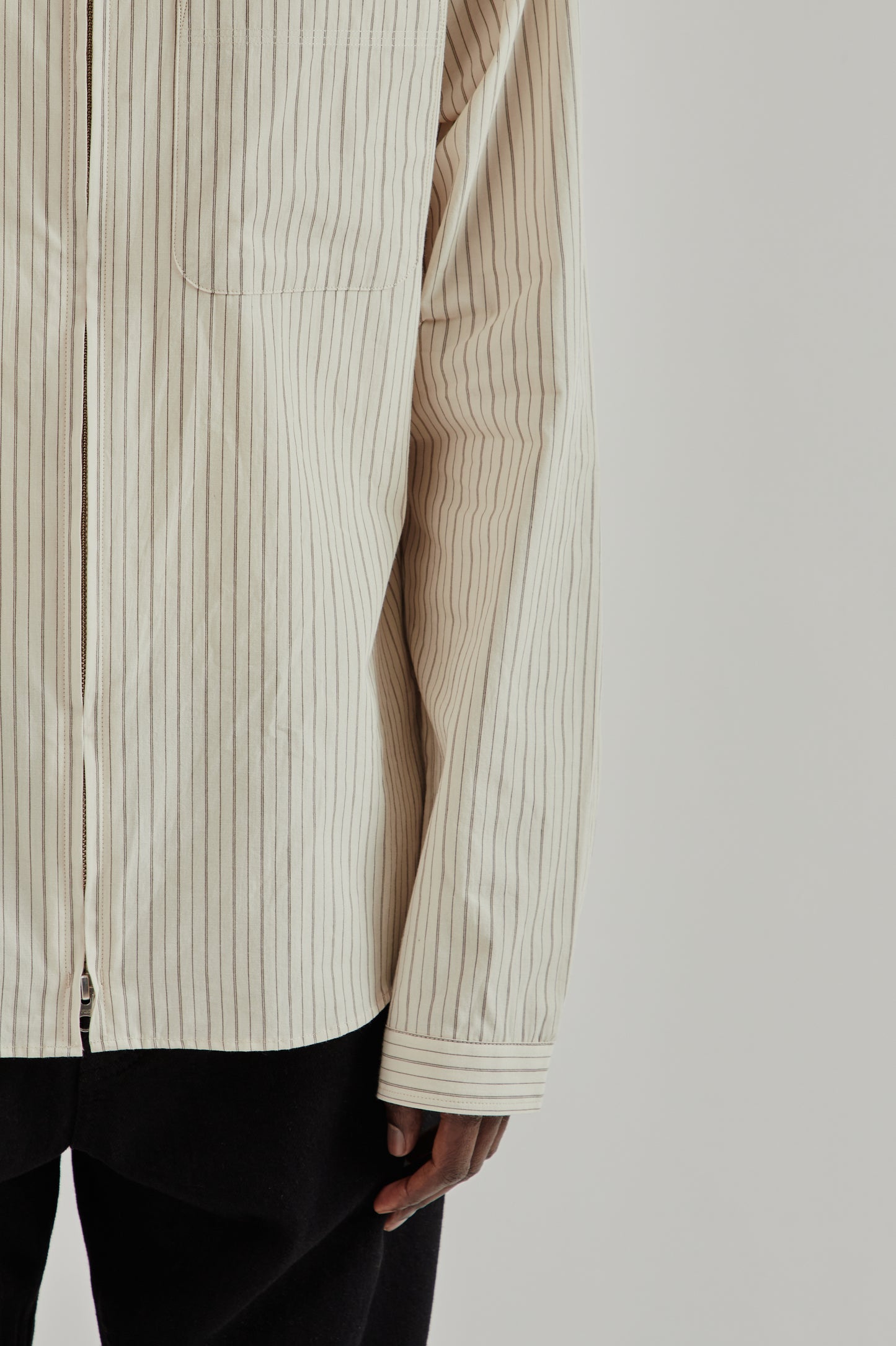 Another Aspect SS26 Another Zip Shirt 1.0 JPN Cream1131