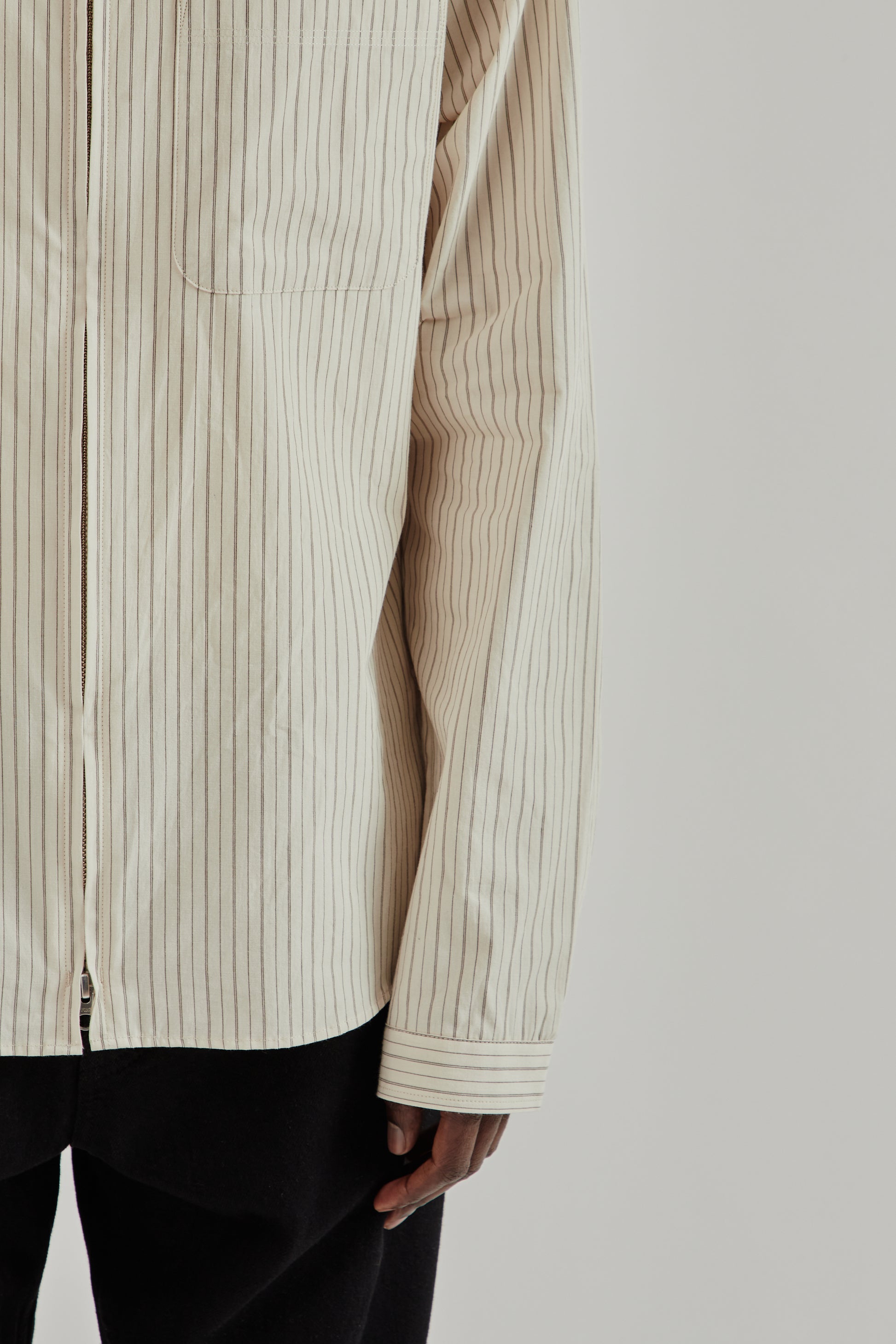 Another Aspect SS26 Another Zip Shirt 1.0 JPN Cream1131