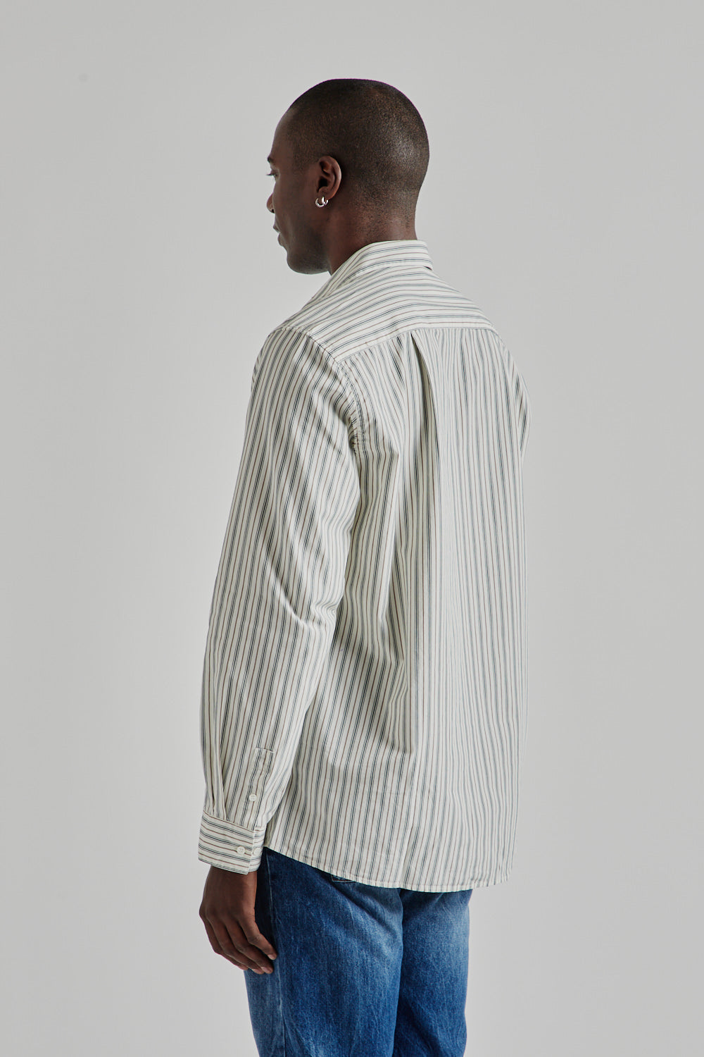 Another Aspect Shirt 3.0 In Green Stripes