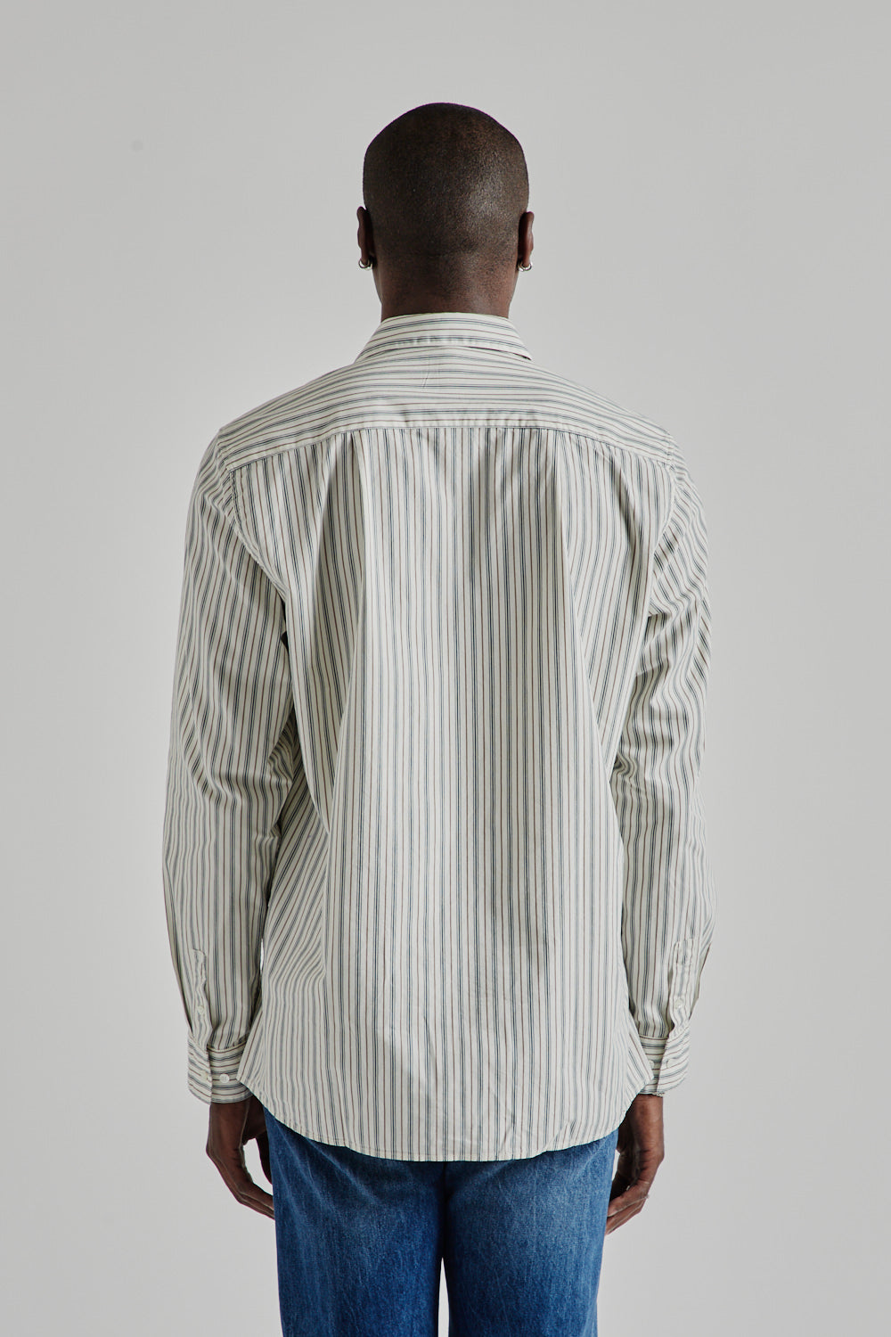 Another Aspect Shirt 3.0 In Green Stripes