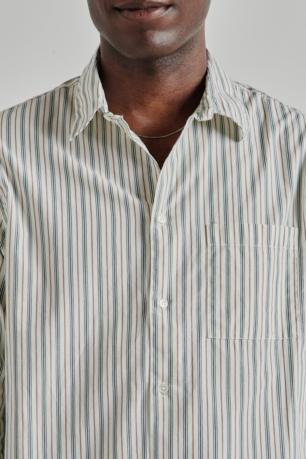 Another Aspect Shirt 3.0 In Green Stripes