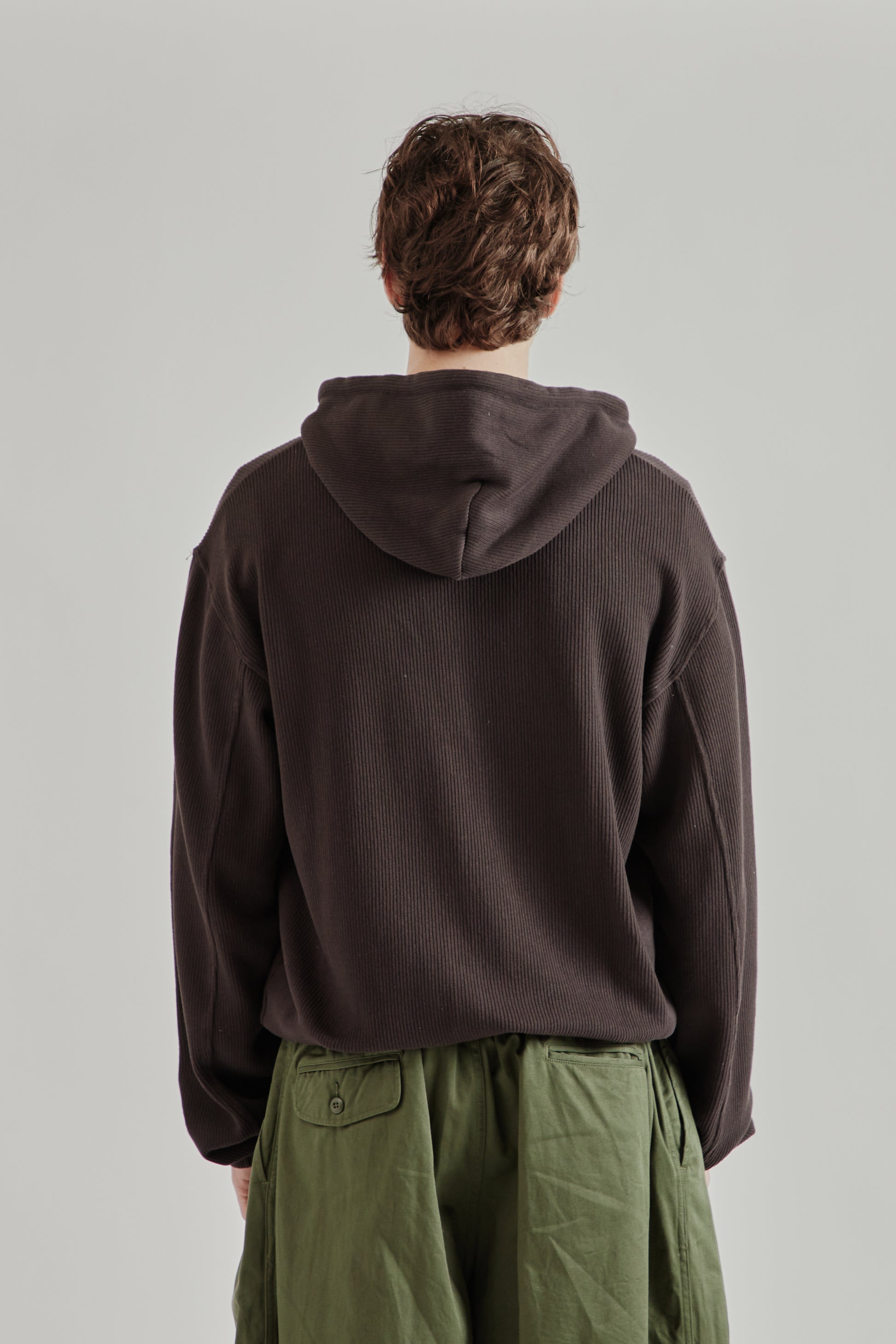 Another Aspect  SS26 Another Zip Hoodie 1.0 Dark Brown2089