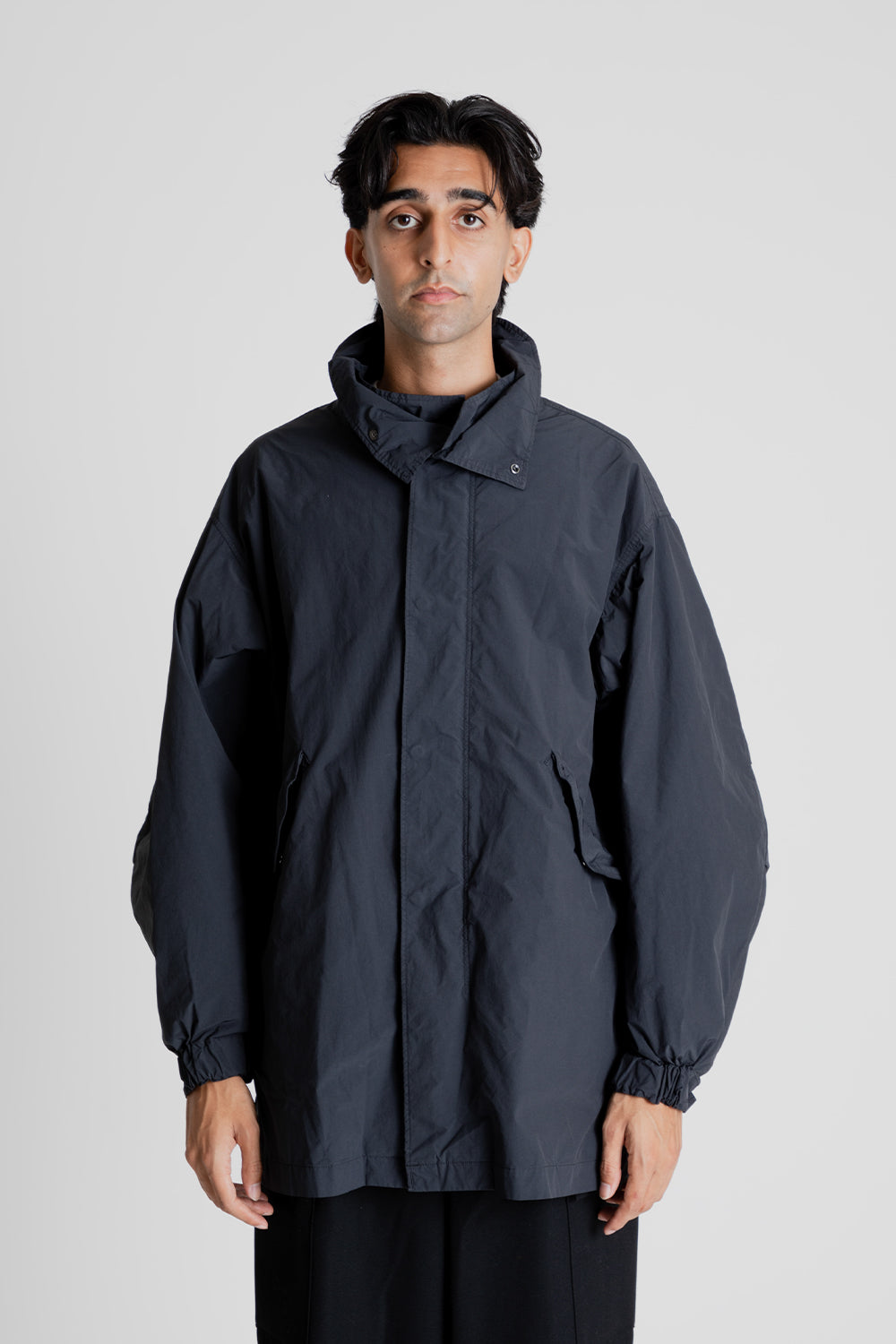 Aton Air Weather Short Mods Coat in Charcoal Grey