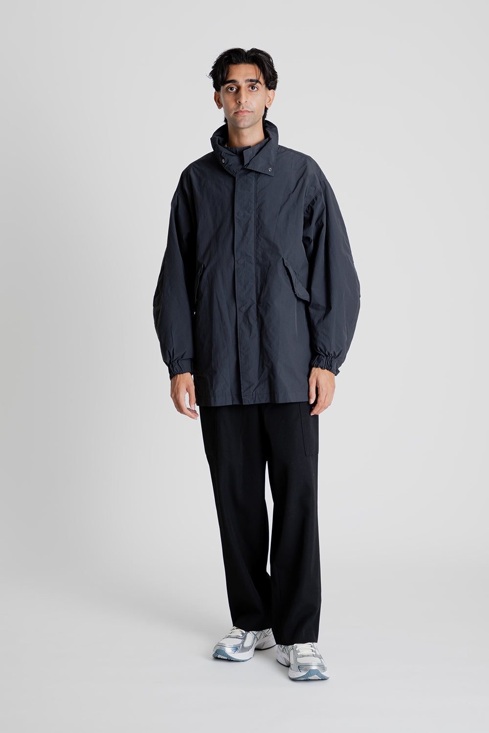 Aton Air Ventile Short Mods Coat in Charcoal Grey | Wallace Mercantil