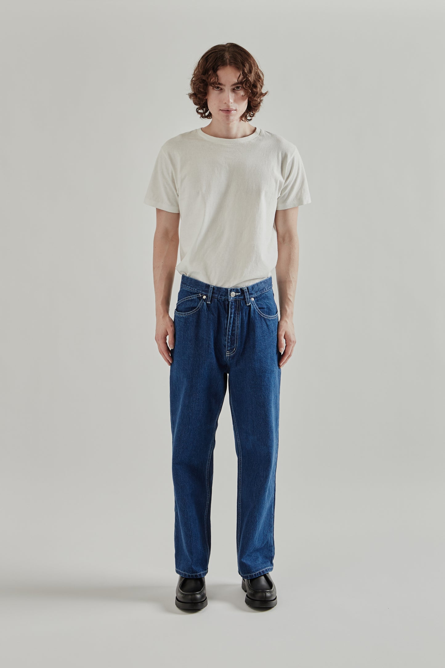 12 Oz Straight Leg 5P Pant - Washed Indigo