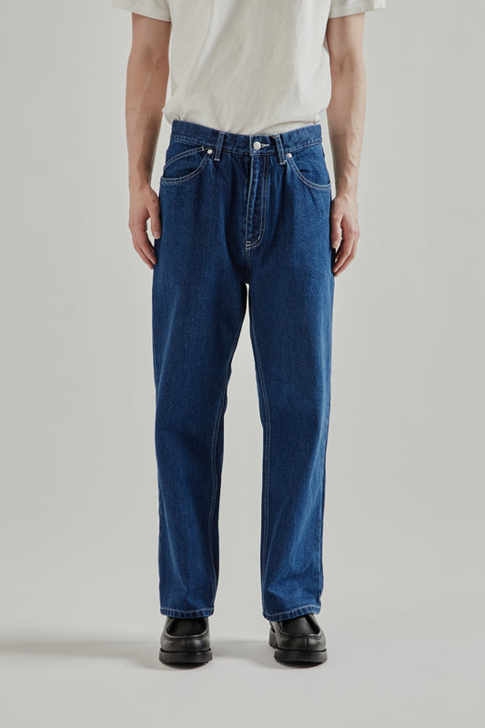 12 Oz Straight Leg 5P Pant - Washed Indigo