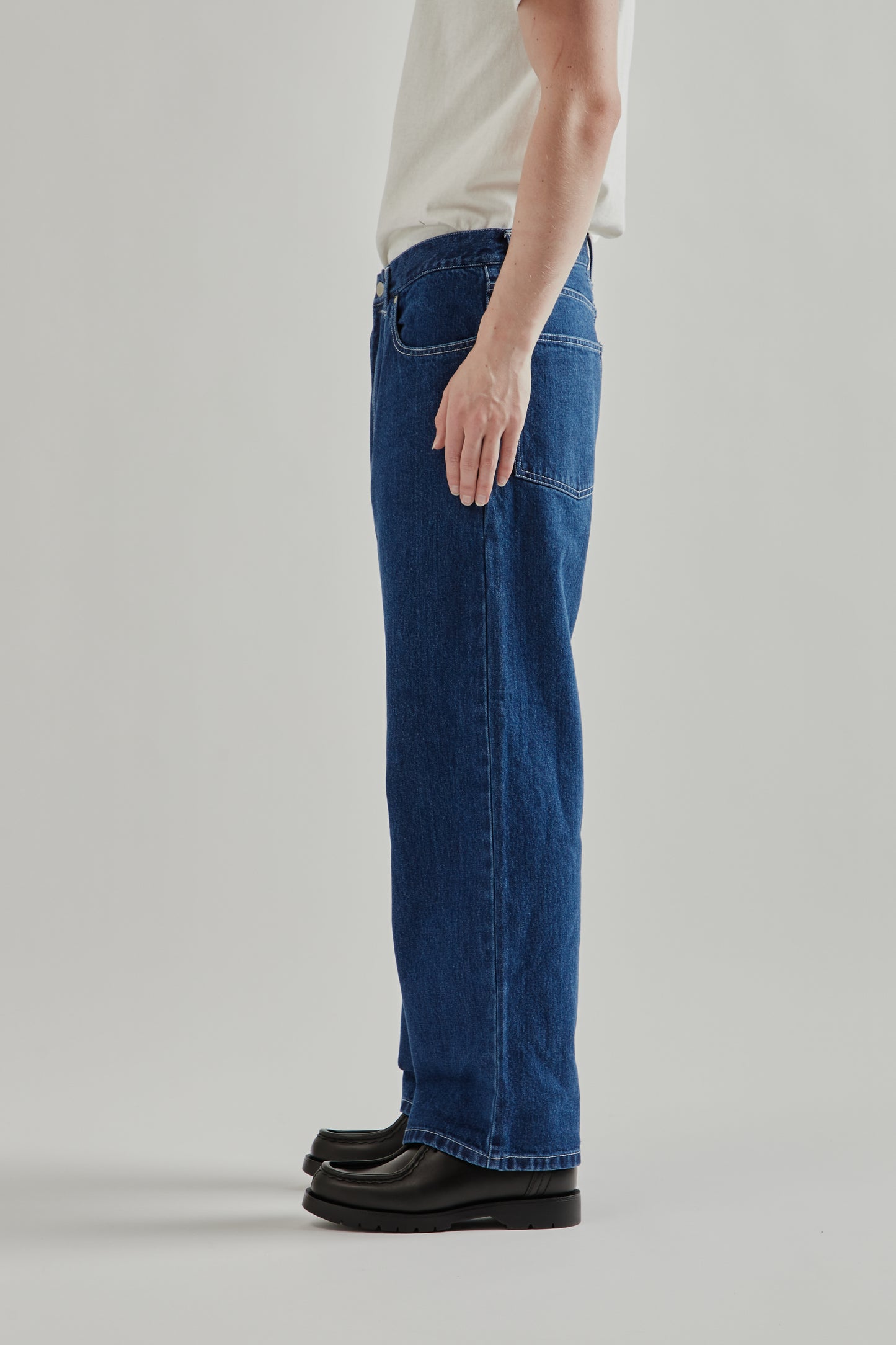 12 Oz Straight Leg 5P Pant - Washed Indigo