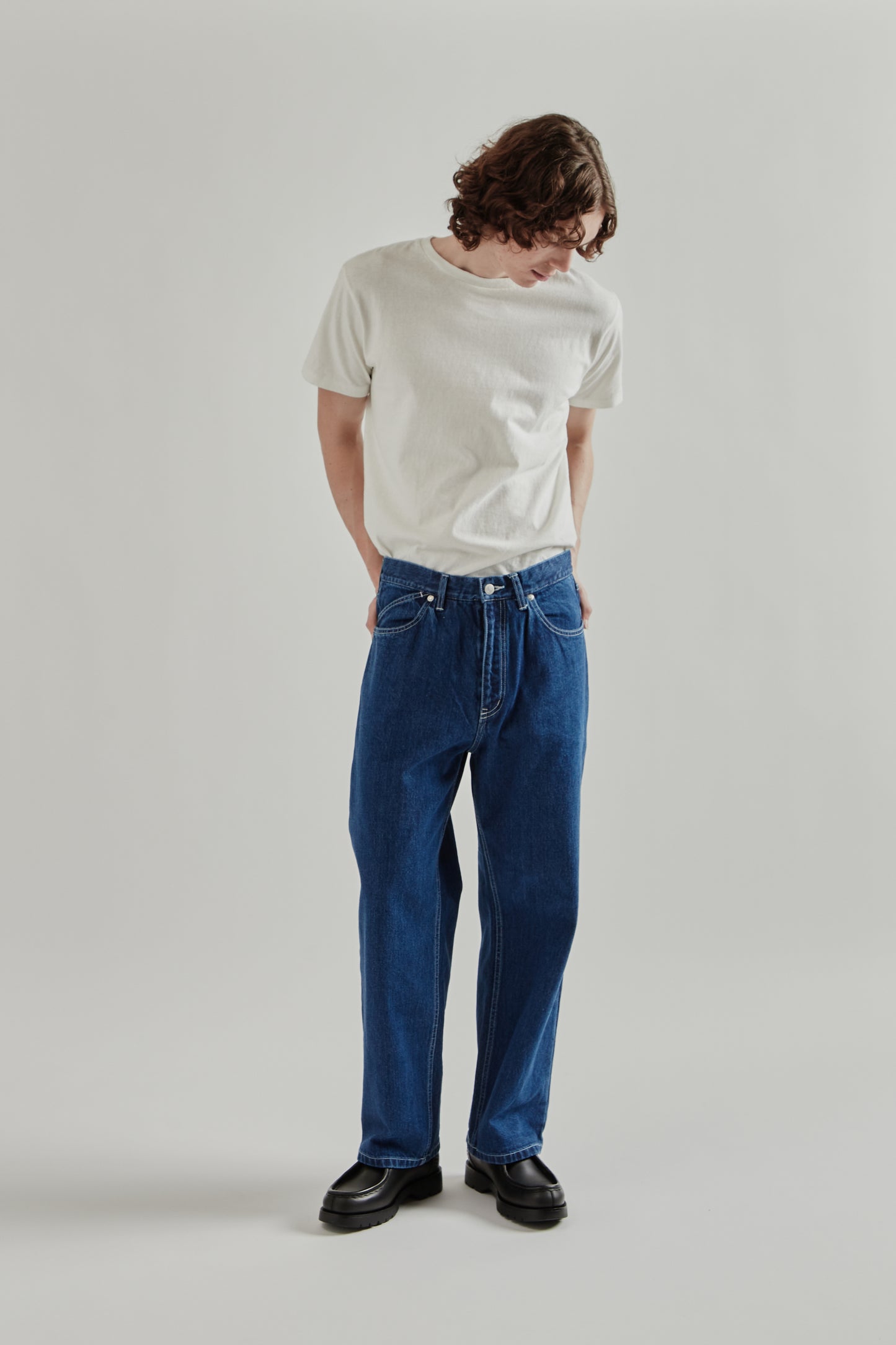 12 Oz Straight Leg 5P Pant - Washed Indigo