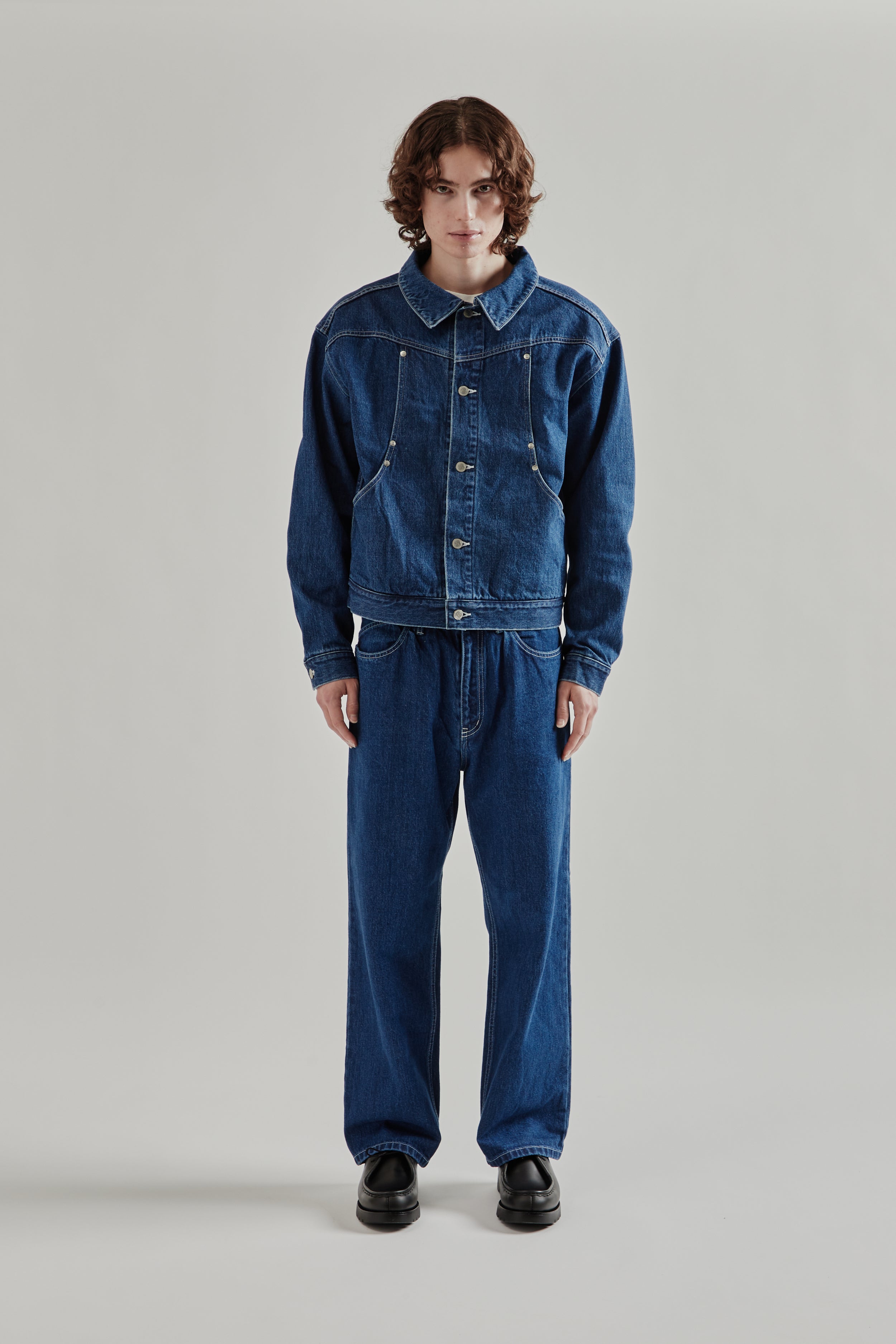 BAL Carb Pocket Washed Denim Jacket - Washed Indigo | Wallace