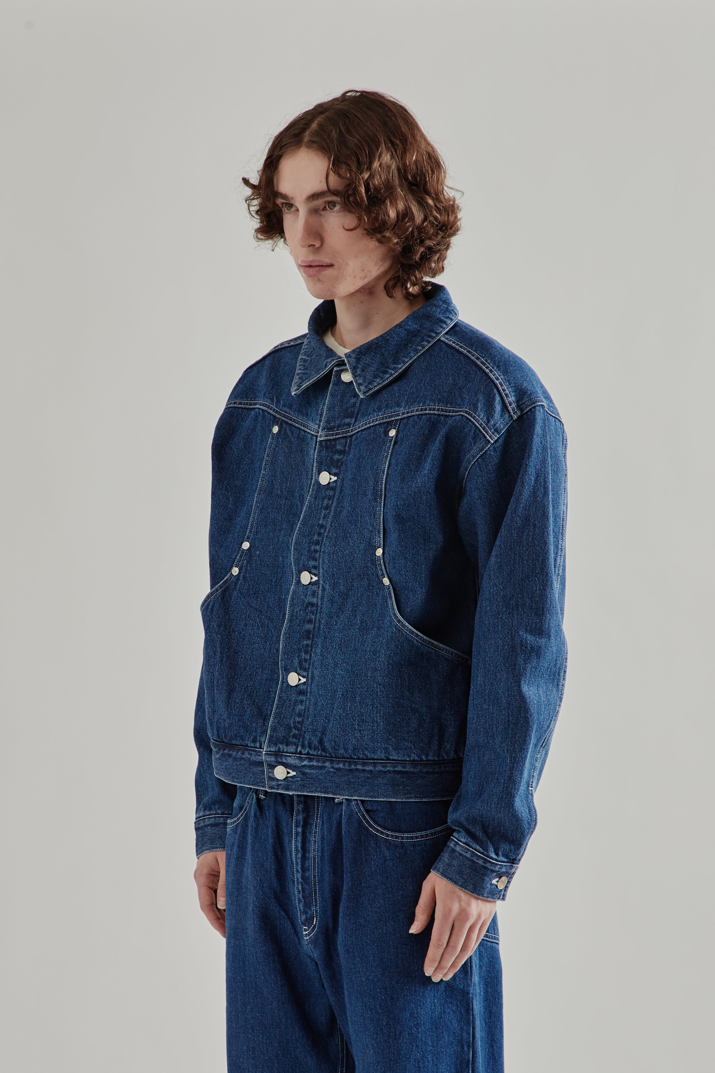 BAL Carb Pocket Washed Denim Jacket - Washed Indigo | Wallace