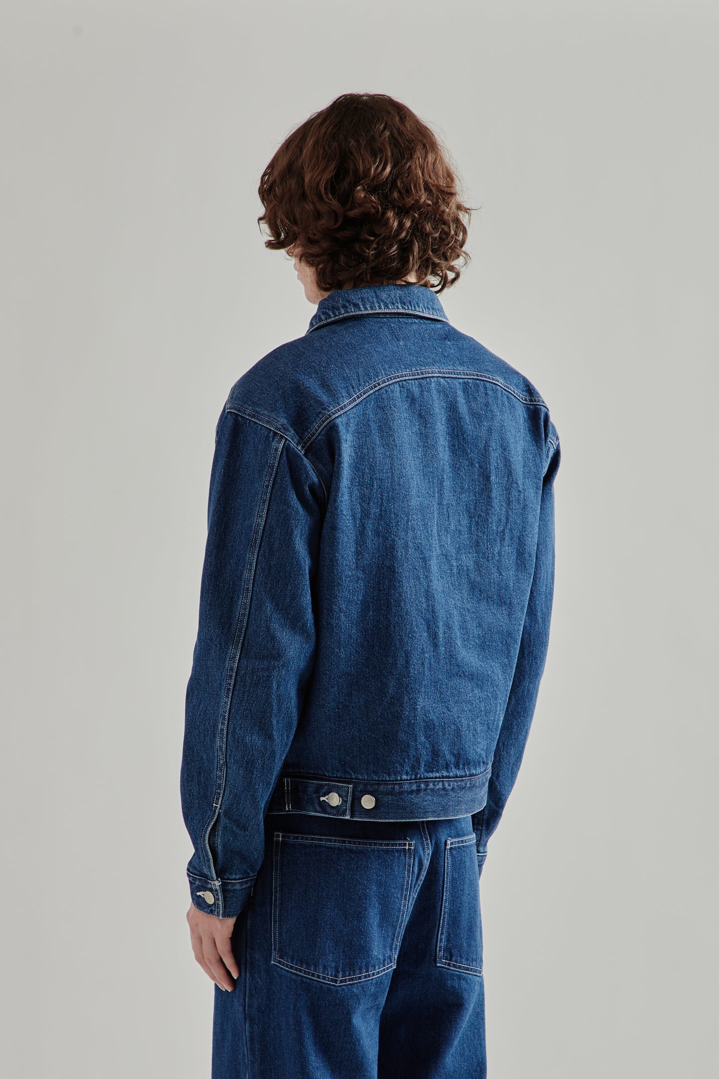 Carb Pocket Washed Denim Jacket - Washed Indigo
