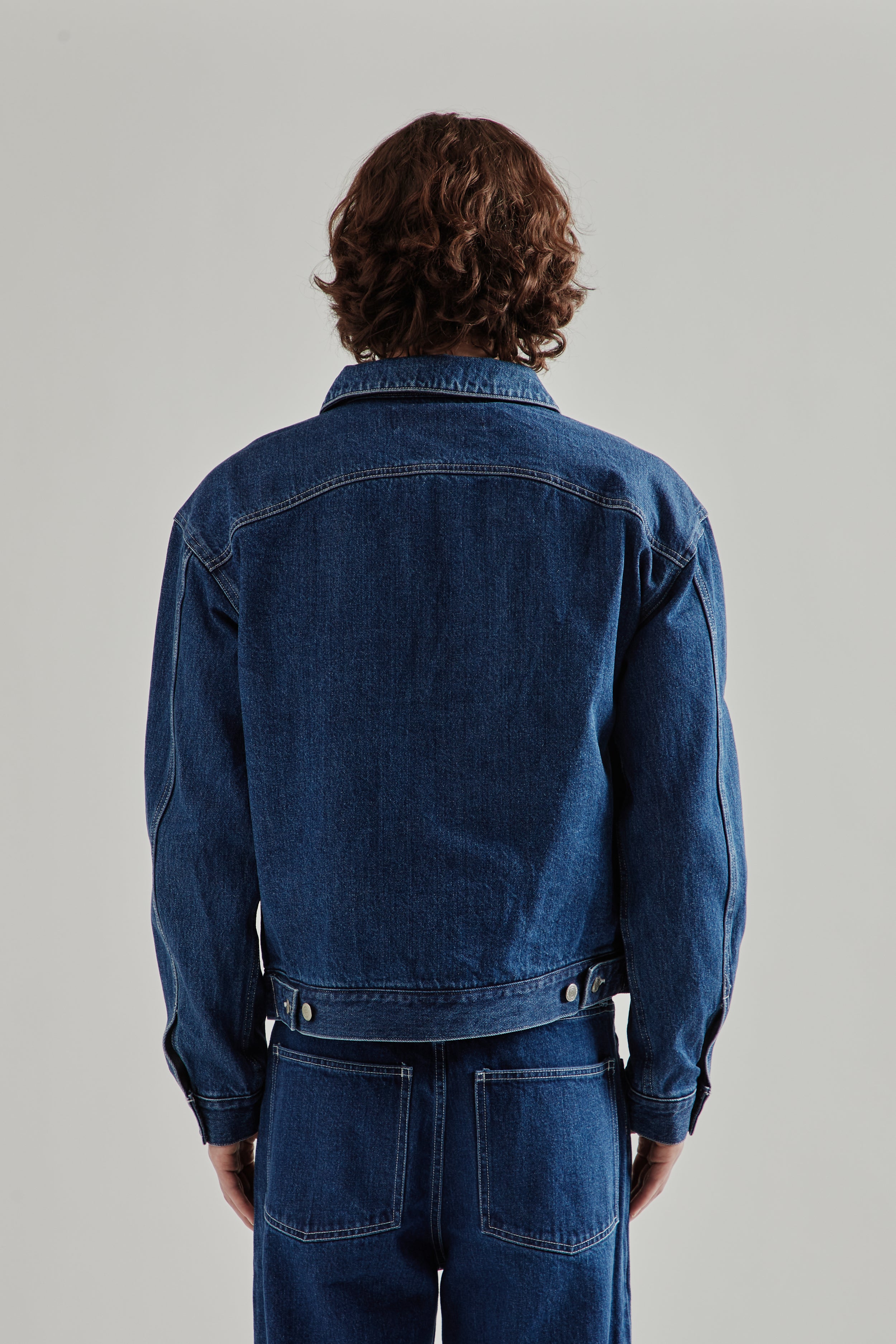 【BAL】CURB POCKET DENIM JACKET BAL Carb Pocket Washed Denim Jacket - Washed Indigo | Wallace