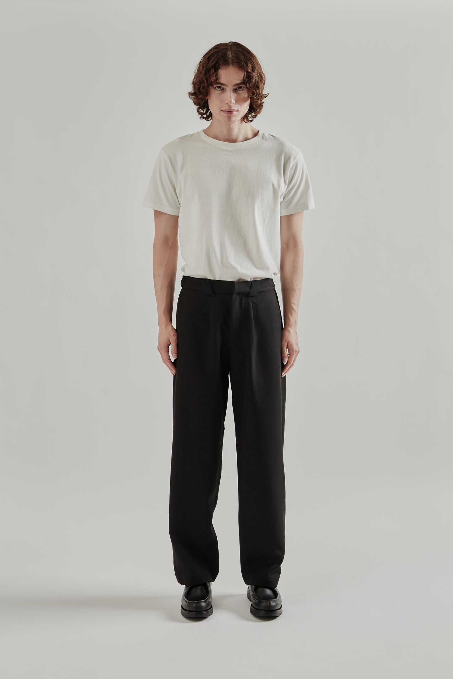 Straight Leg Stretch Curve Pant - Black