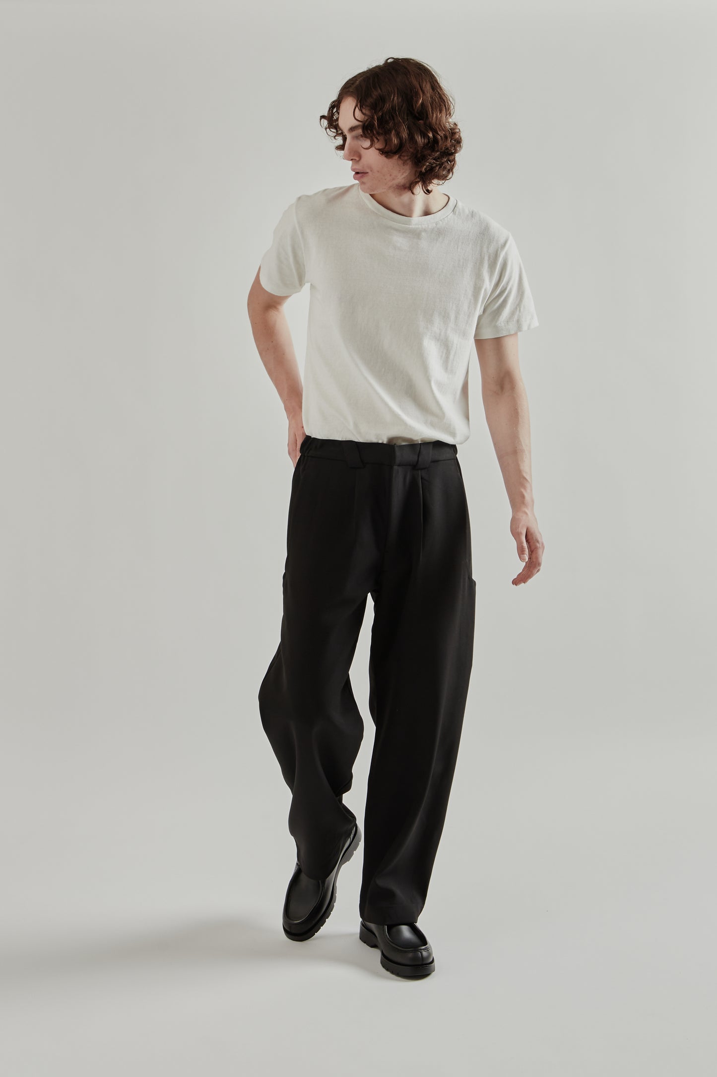 Straight Leg Stretch Curve Pant - Black