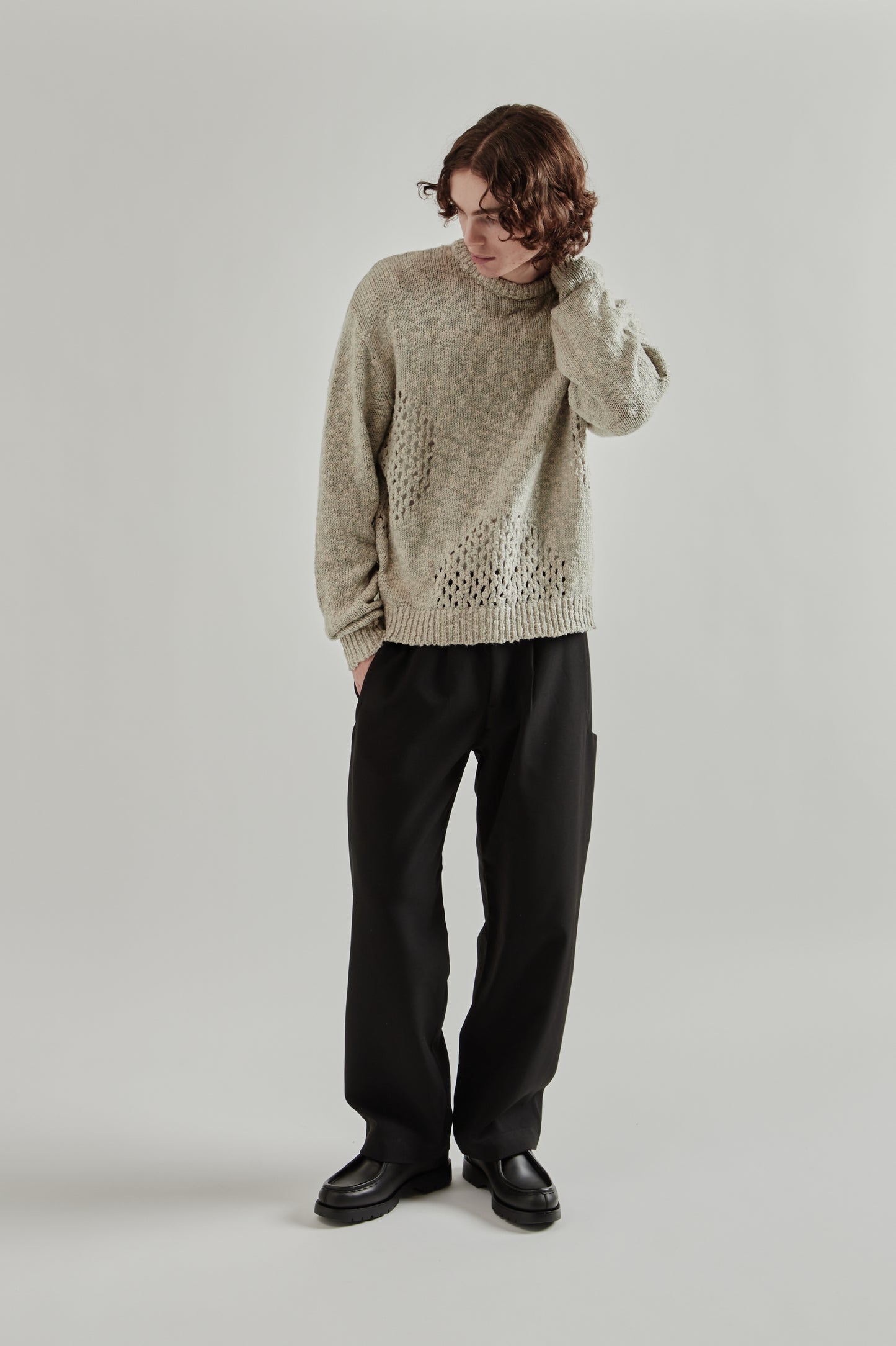 Ventilation Crewneck Sweater - Ivory