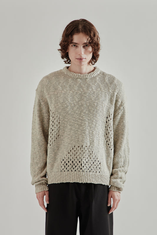 Ventilation Crewneck Sweater - Ivory