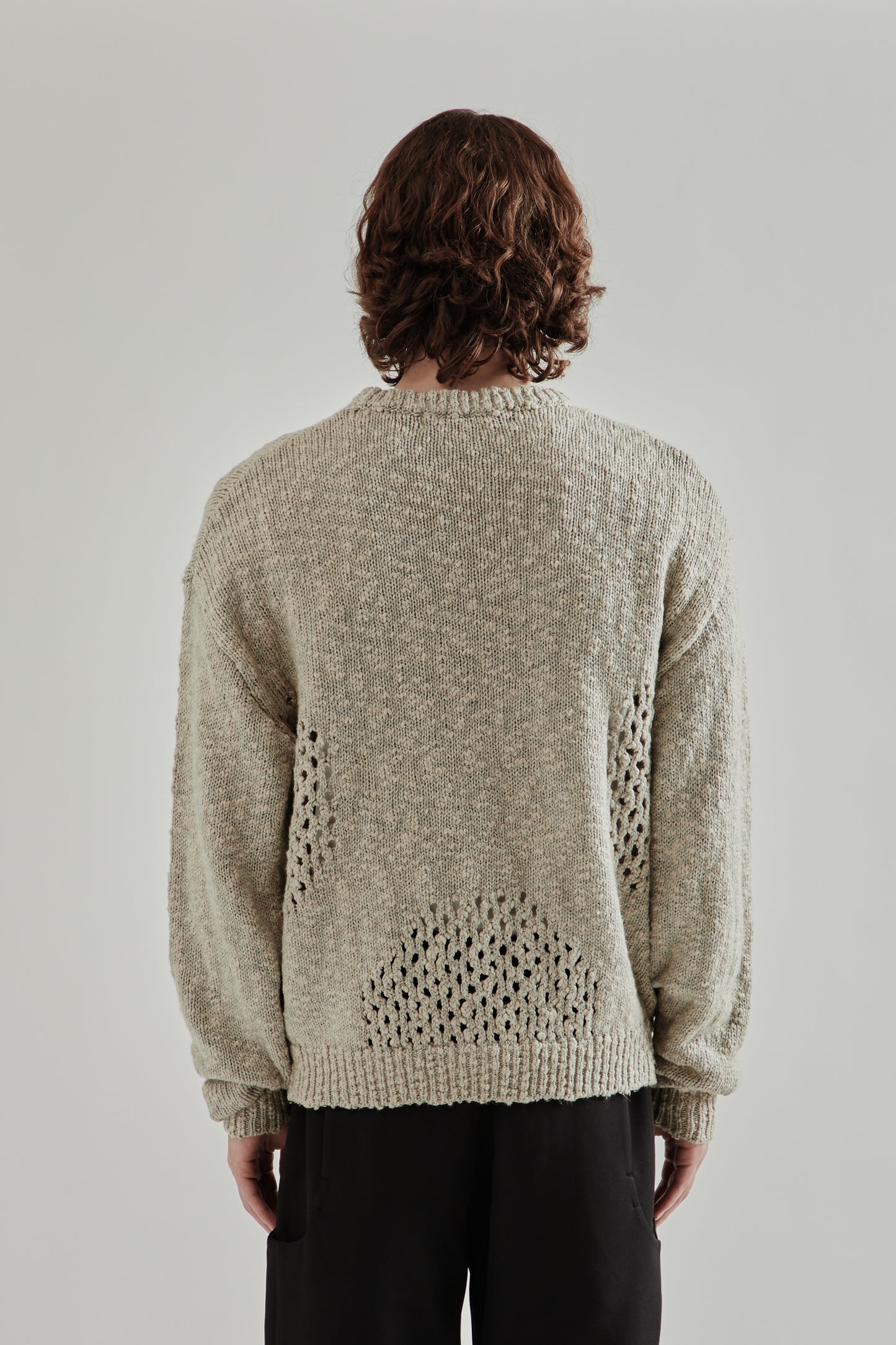 Ventilation Crewneck Sweater - Ivory