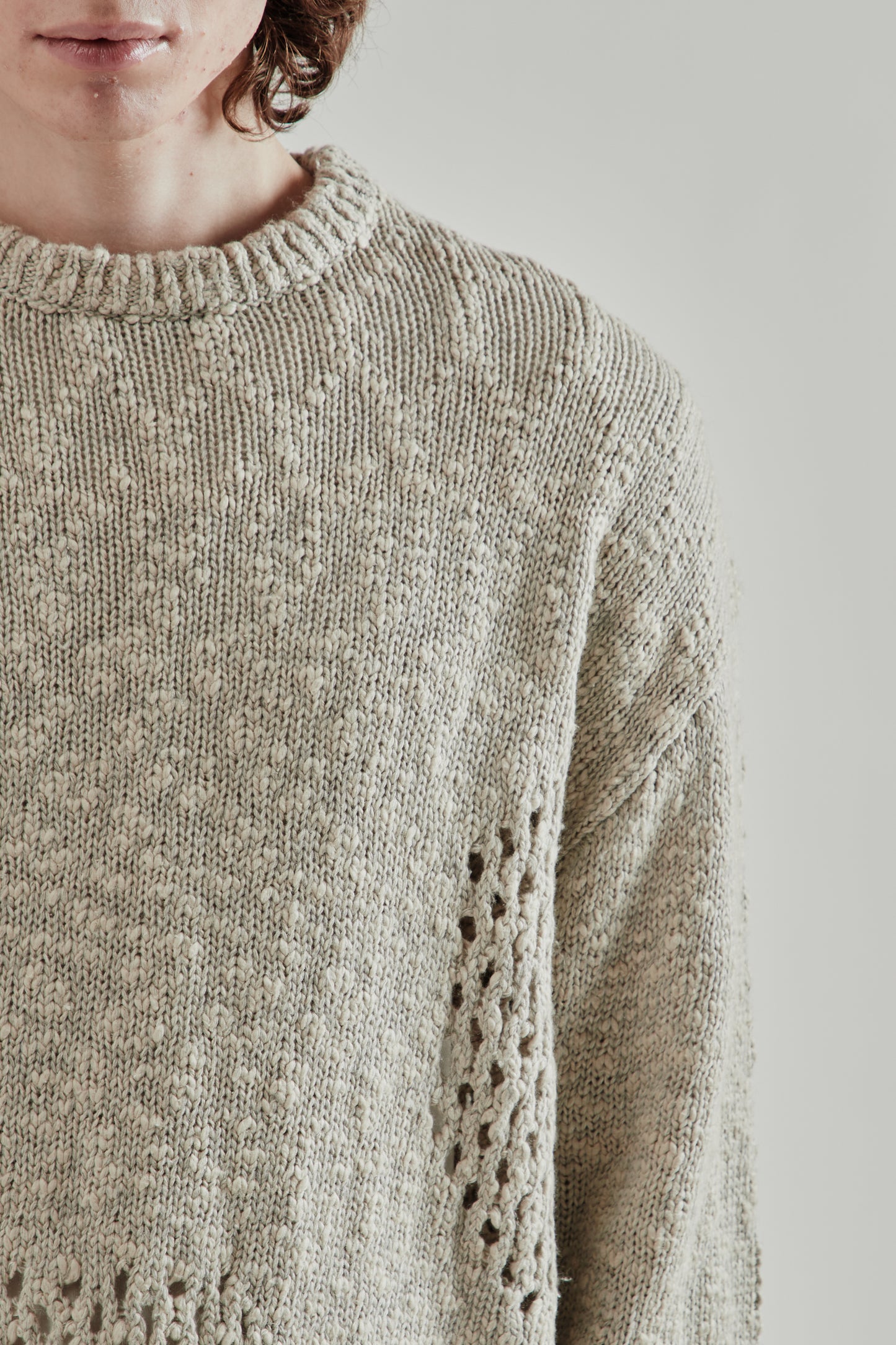 Ventilation Crewneck Sweater - Ivory