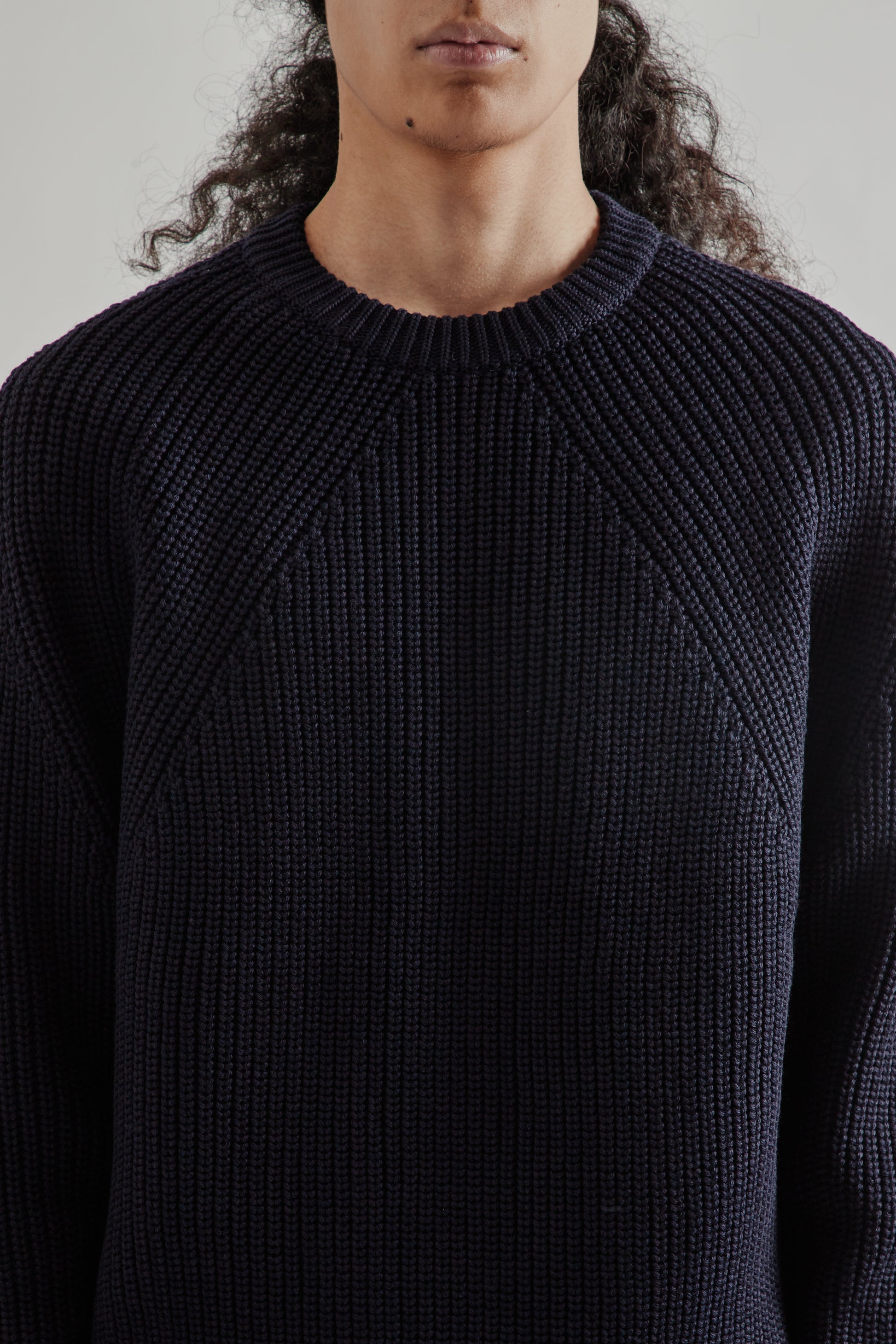 BATONER FW25 Signature Crew Neck Navy12