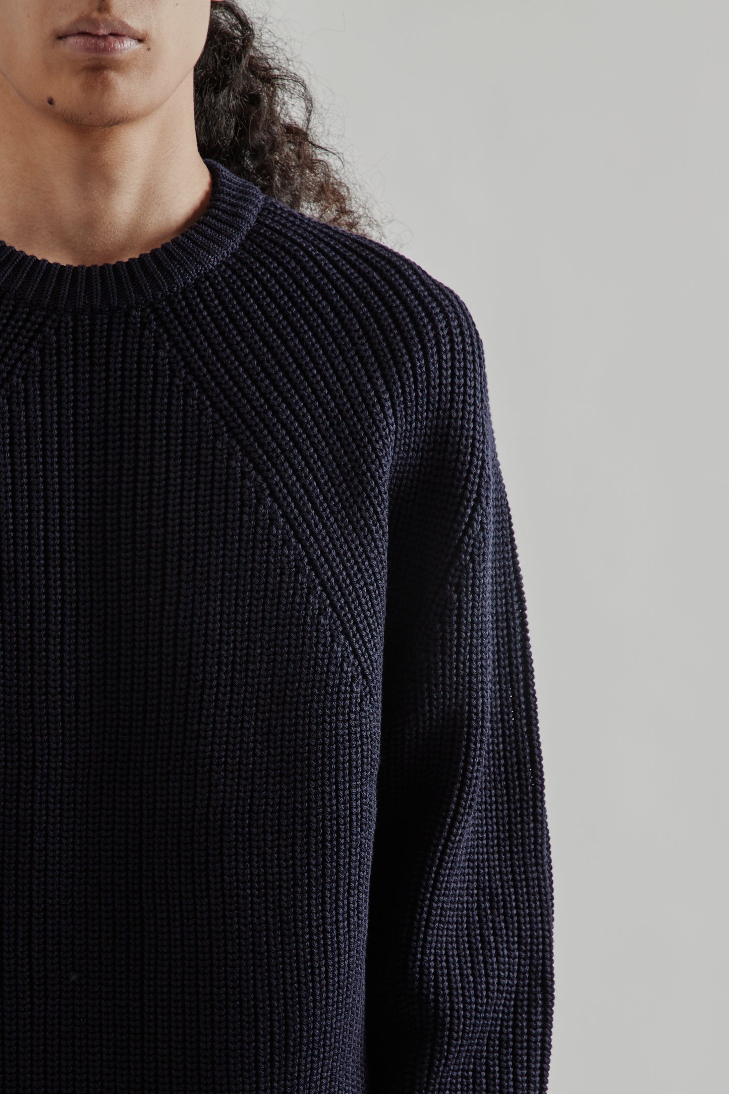 BATONER FW25 Signature Crew Neck Navy13