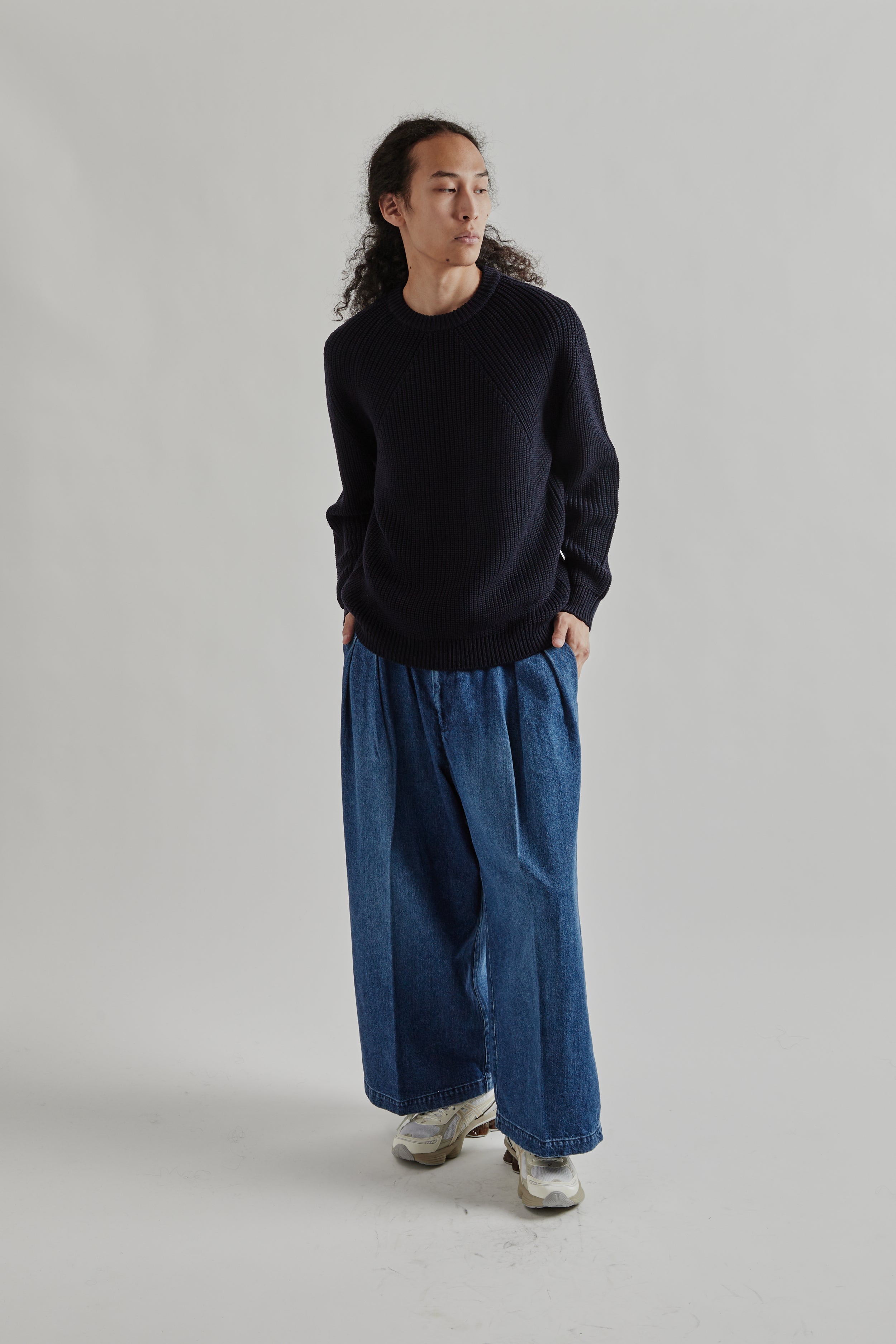 Batoner Signature Crew Neck - Navy | Wallace Mercantile Shop