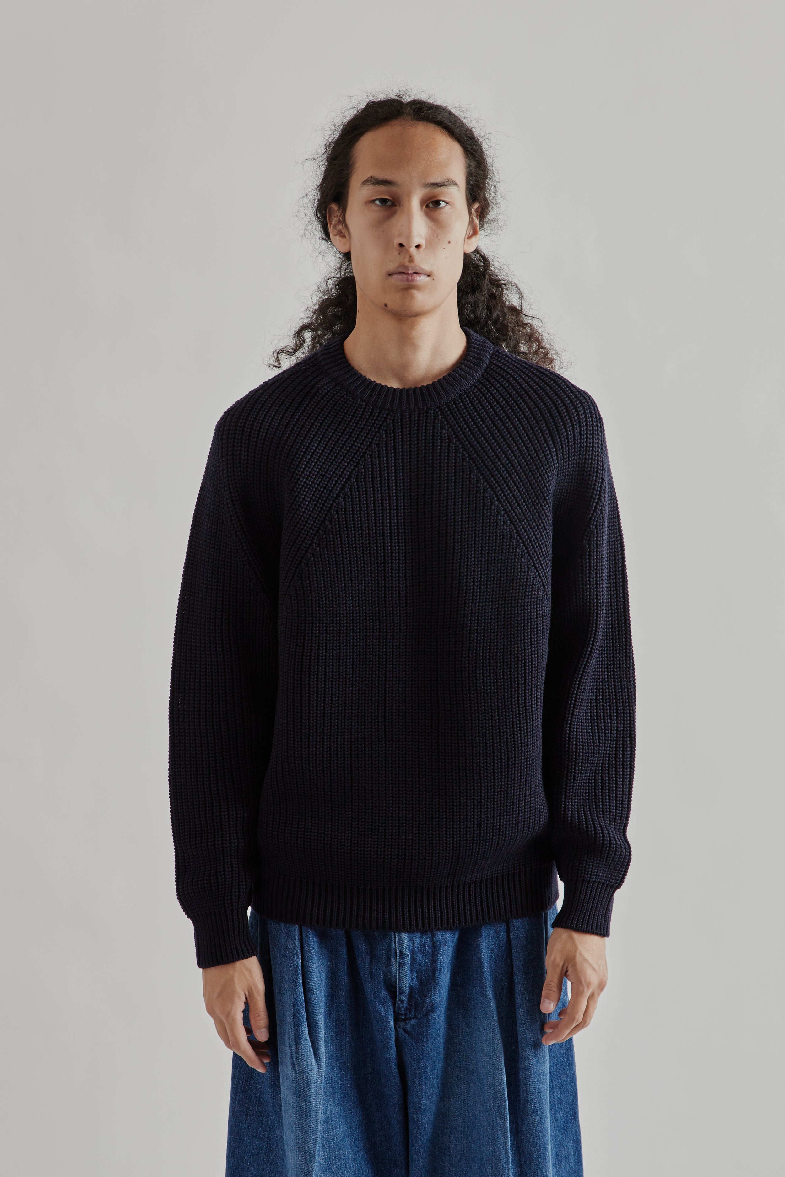 Batoner Signature Crew Neck - Navy | Wallace Mercantile Shop