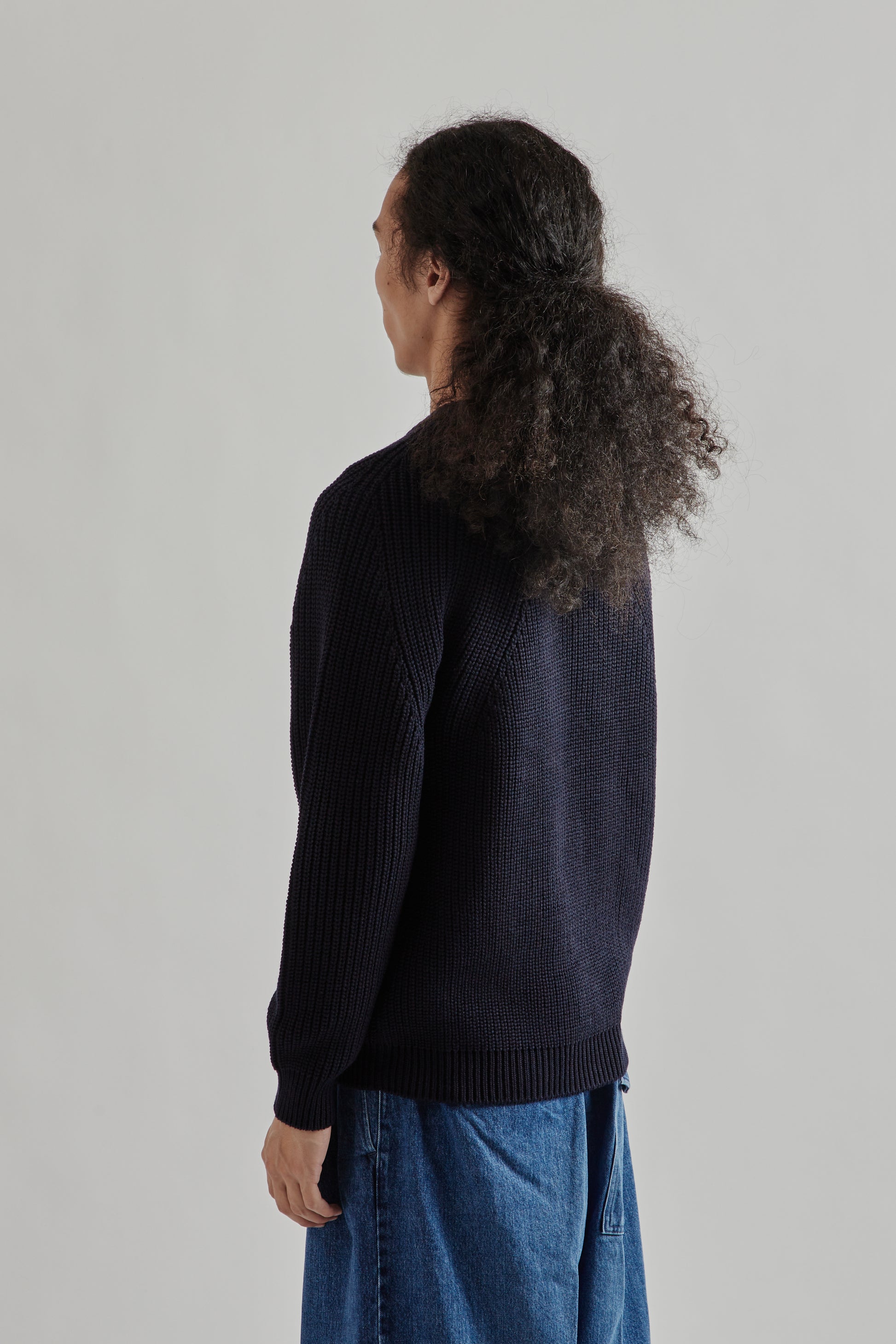 BATONER FW25 Signature Crew Neck Navy7