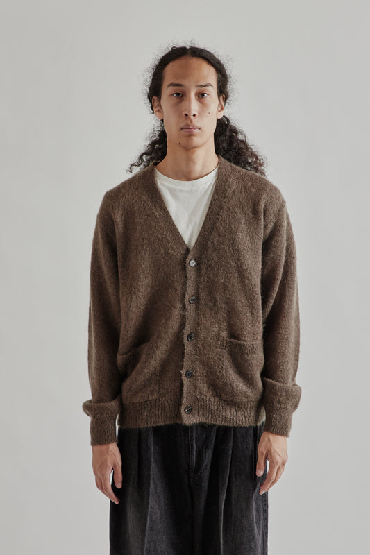 Batoner FW25 Pure Mohair V Cardigan Olive2