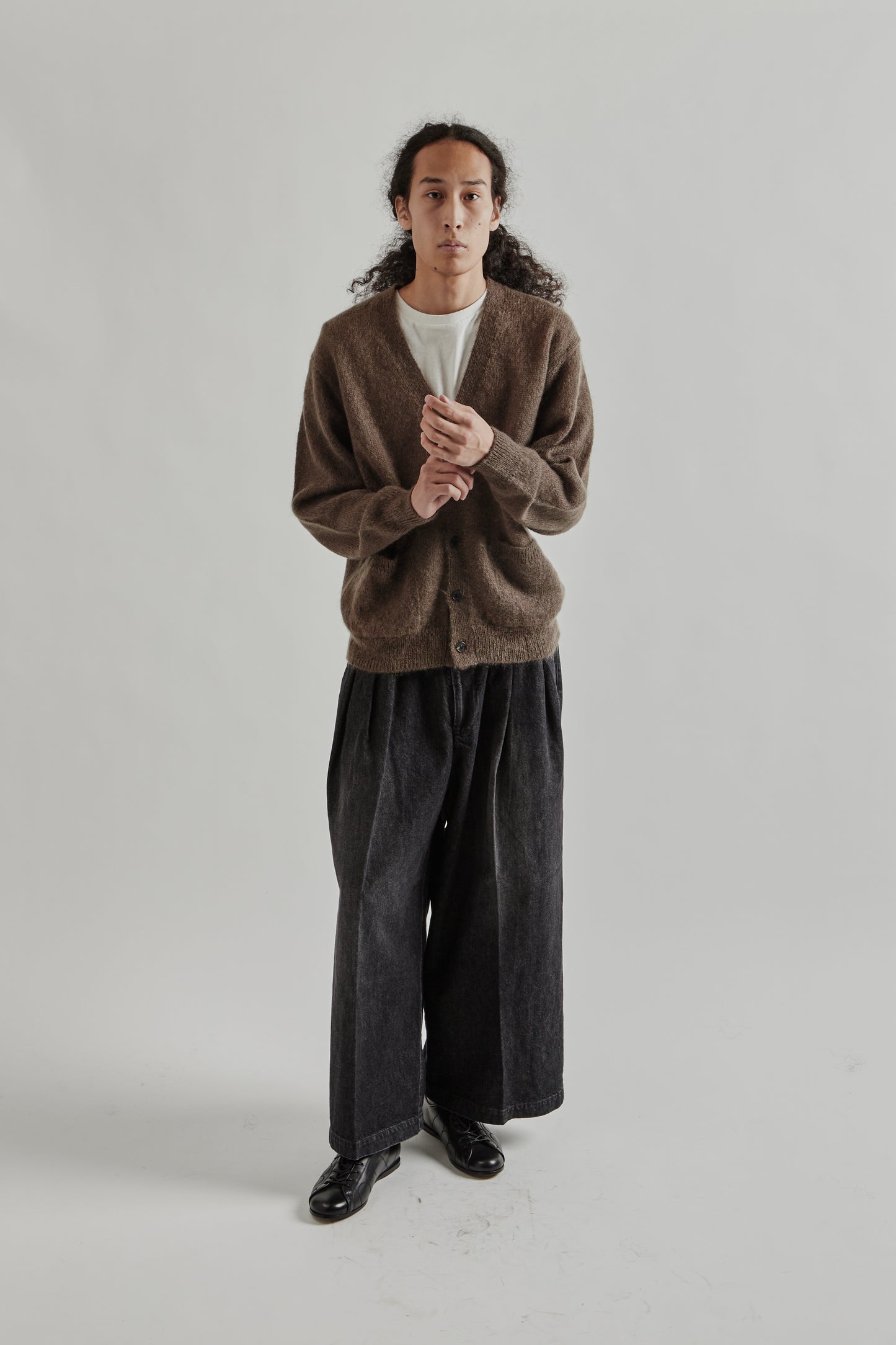 Batoner FW25 Pure Mohair V Cardigan Olive27